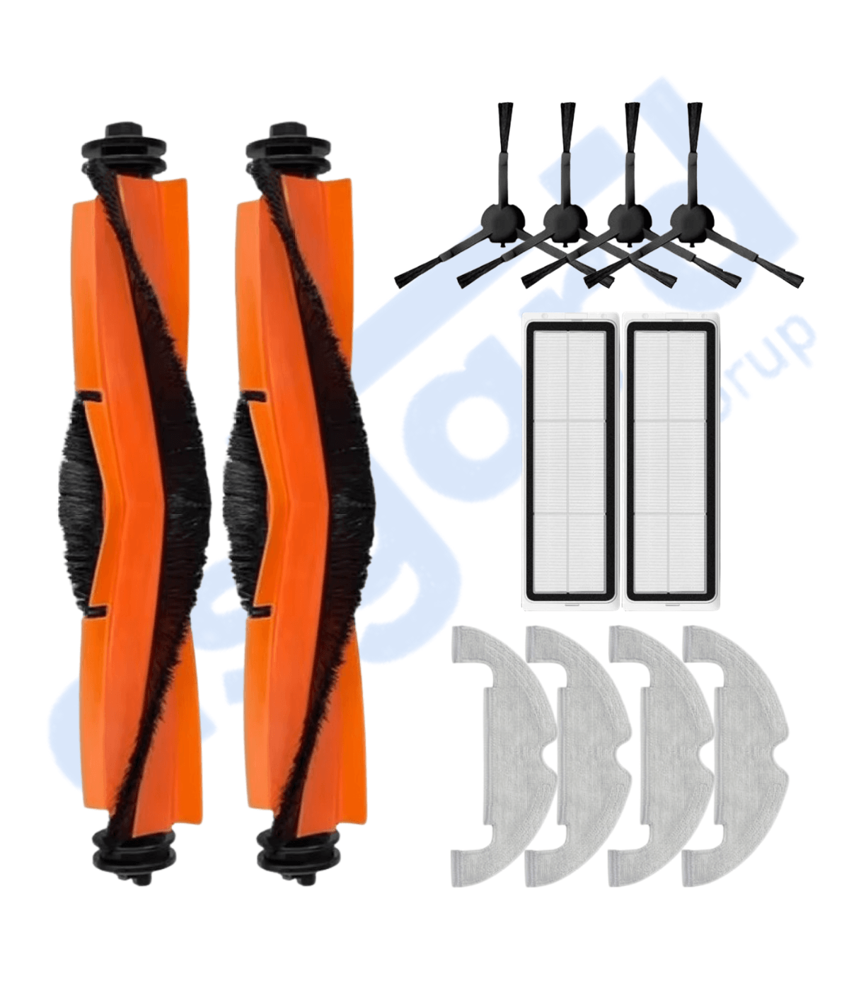 XİAOMİ MOP 2 ULTRA – X10 – D10 PLUS – D10S PLUS – D10 PLUS GEN 2 UYUMLU 2 Ana Fırça 4 Yan Fırça 2 Filtre 4 Mop