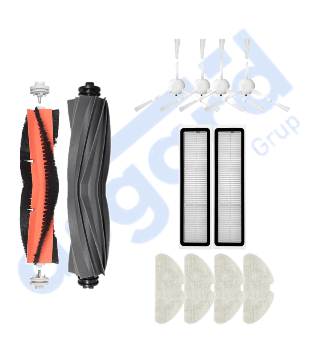 DREAME D10S, D10S PRO, D9 MAX GEN 2 UYUMLU 2 Ana Fırça 4 Yan Fırça 2 Filtre 4 Mop