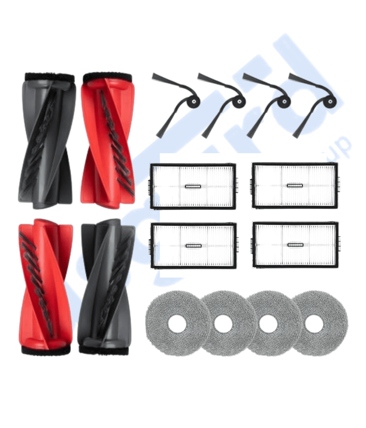 Roborock Saros 10R Uyumlu 2 Ana Fırça 4 Yan Fırça 4 Filtre 4 Mop
