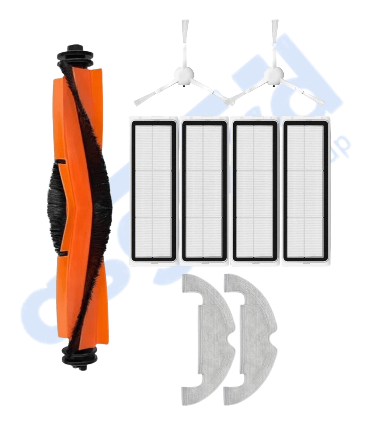 XİAOMİ MOP 2 ULTRA – X10 – D10 PLUS – D10S PLUS – D10 PLUS GEN 2 UYUMLU 1 Ana Fırça 2 Yan Fırça 4 Filtre 2 Mop