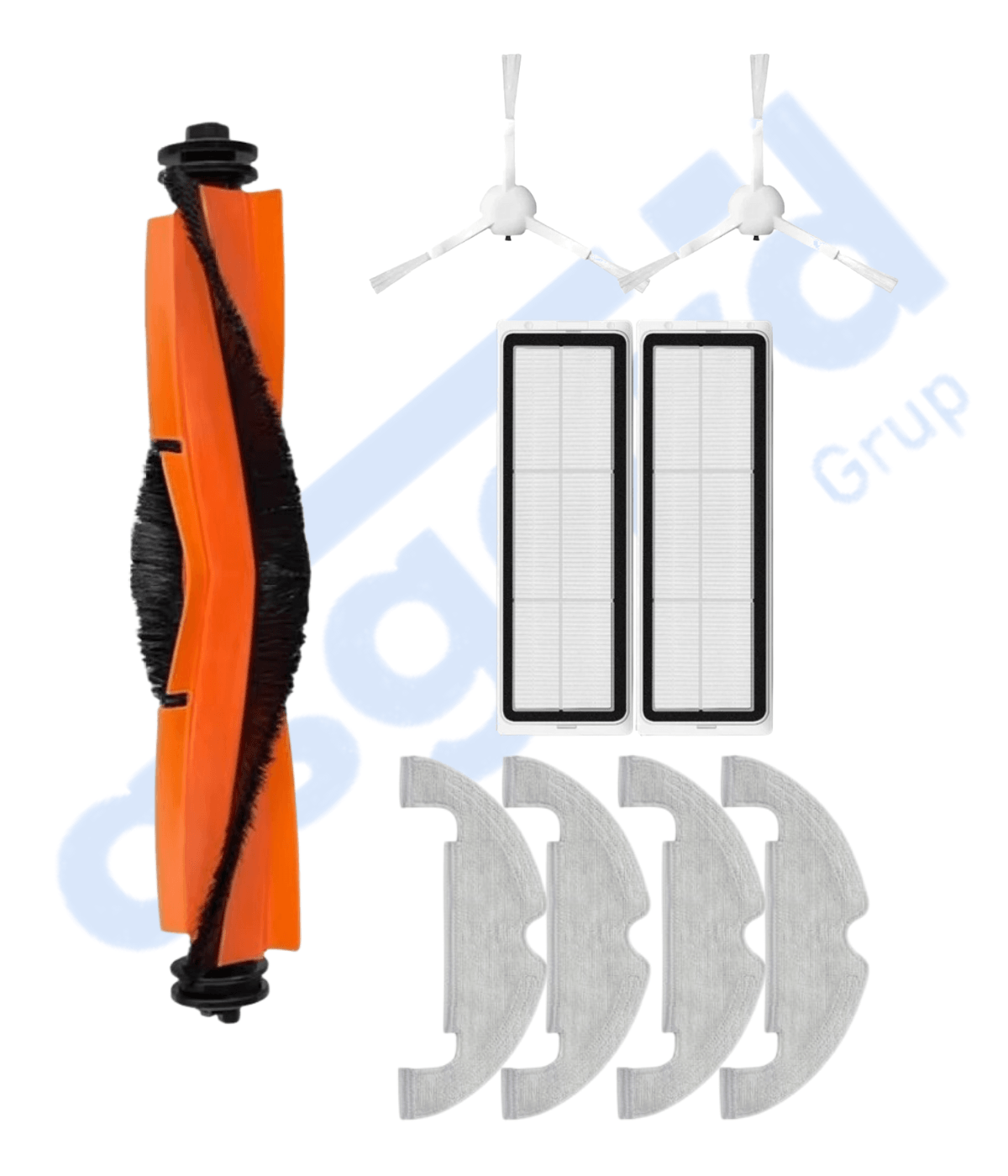 XİAOMİ MOP 2 ULTRA – X10 – D10 PLUS – D10S PLUS – D10 PLUS GEN 2 UYUMLU 1 Ana Fırça 2 Yan Fırça 2 Filtre 4 Mop