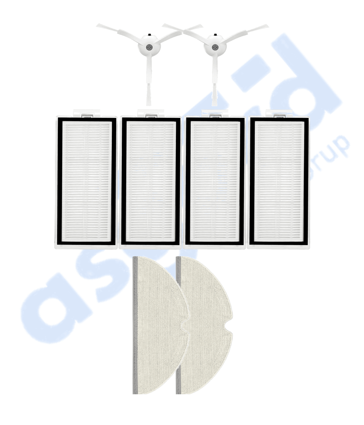 ROBOROCK Q8 MAX , Q8 MAX+ UYUMLU 2 Yan Fırça 4 Filtre 2 Mop