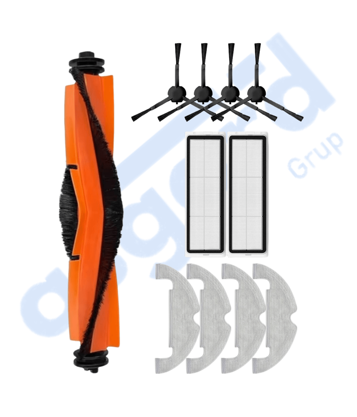 XİAOMİ MOP 2 ULTRA – X10 – D10 PLUS – D10S PLUS – D10 PLUS GEN 2 UYUMLU 1 Ana Fırça 4 Yan Fırça 2 Filtre 4 Mop