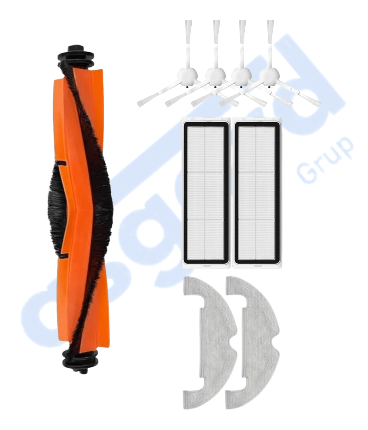 XİAOMİ MOP 2 ULTRA – X10 – D10 PLUS – D10S PLUS – D10 PLUS GEN 2 UYUMLU 1 Ana Fırça 4 Yan Fırça 2 Filtre 2 Mop
