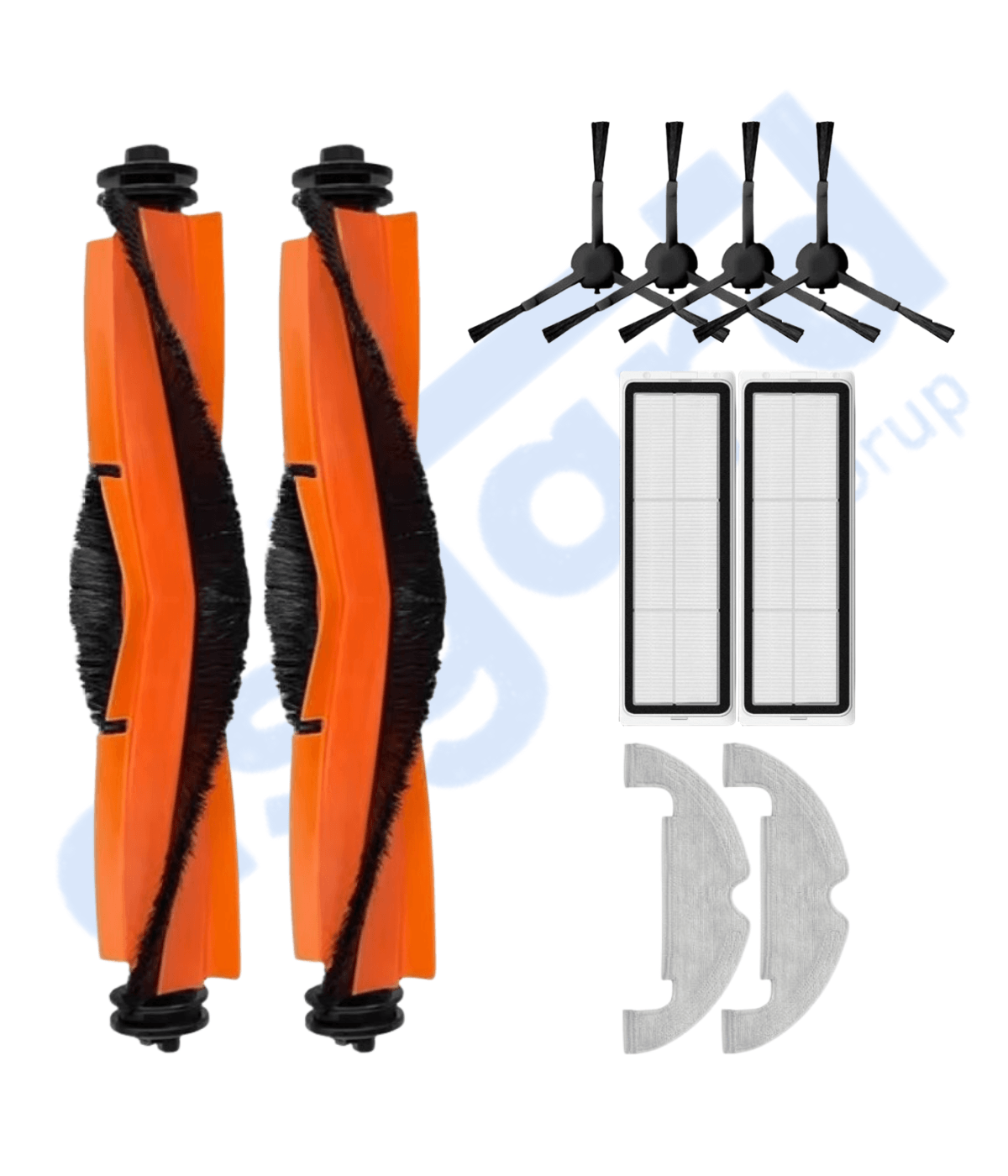 XİAOMİ MOP 2 ULTRA – X10 – D10 PLUS – D10S PLUS – D10 PLUS GEN 2 UYUMLU 2 Ana Fırça 4 Yan Fırça 2 Filtre 2 Mop