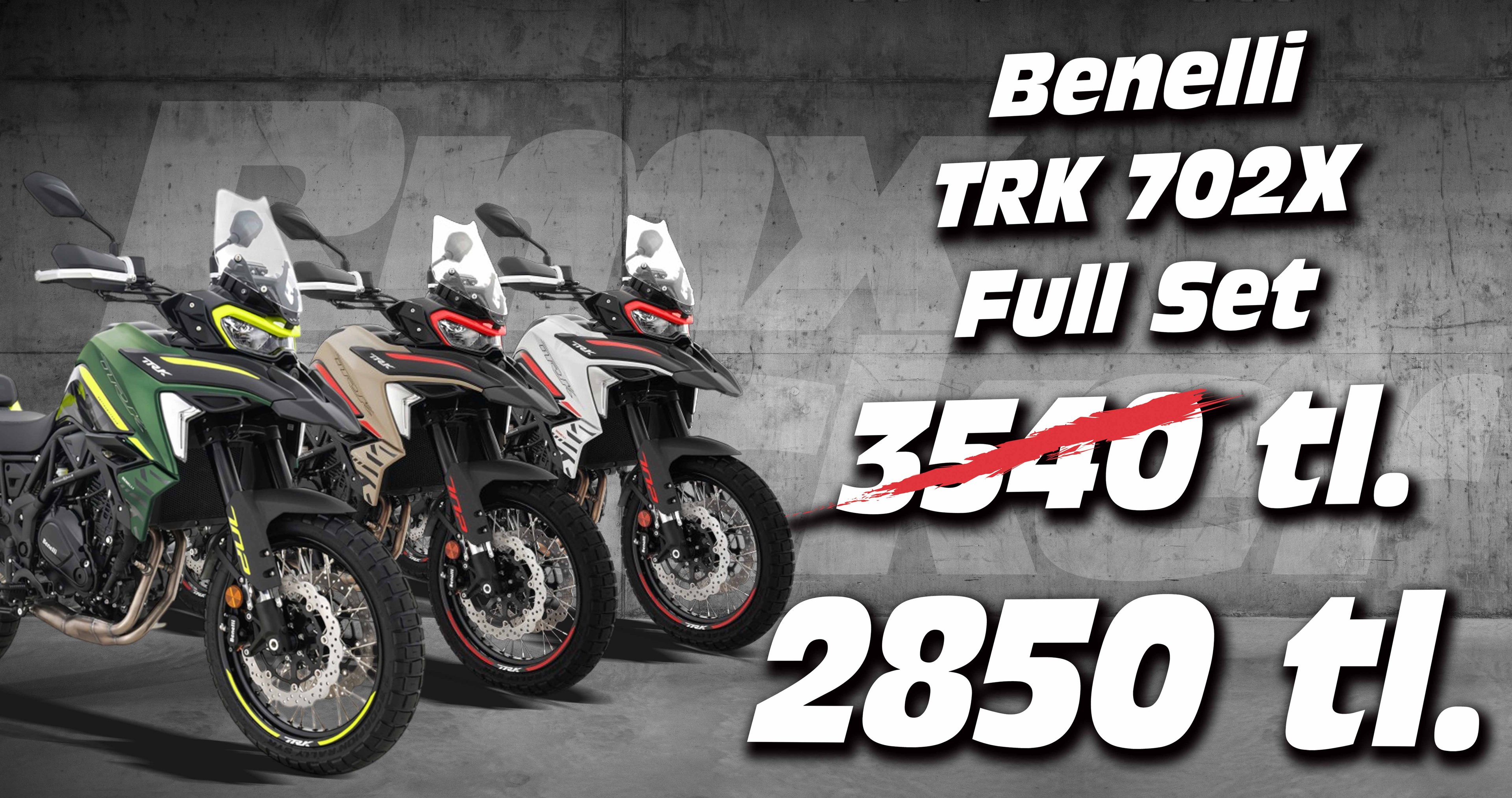 Benelli TRK 702X Full set (Tüm Ürünler Dahil)