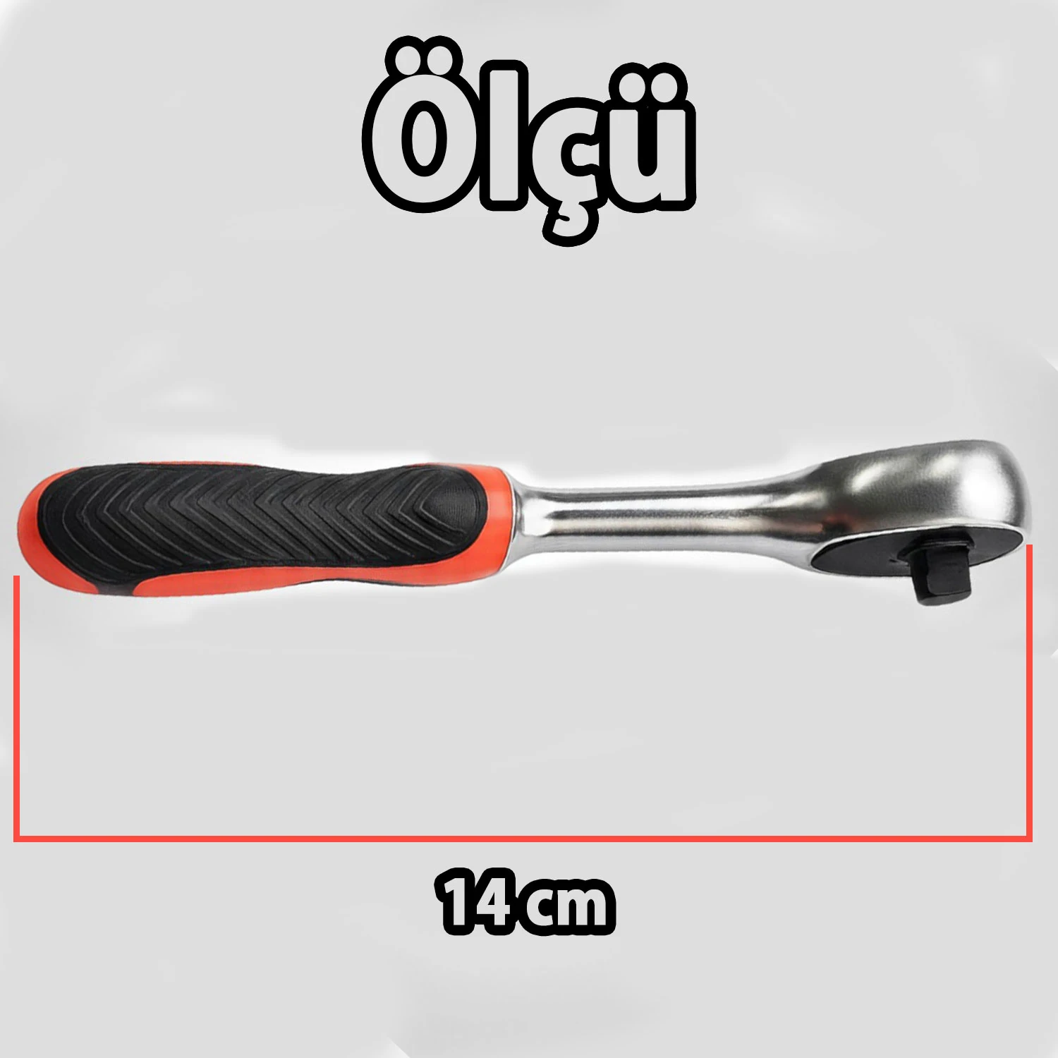 Cırcır Lokma Kolu 72 Diş 1/4 Sağlam Gövde Krom Vanadyum Aşınmaya Dayanıklı Metal Tamir Anahtarı