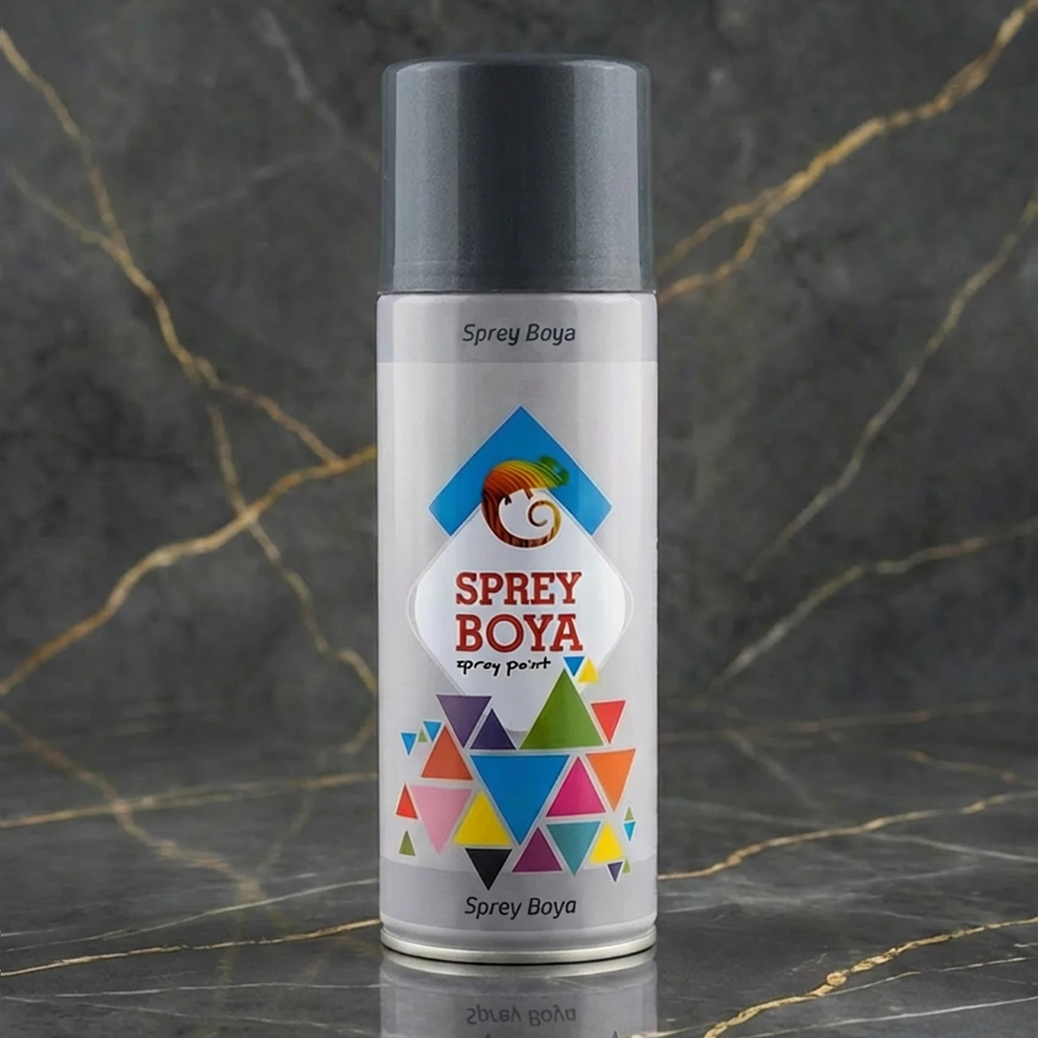 Antresit Gri Sprey Boya 400 ml Metal Ahşap Beton Yüzeylere Uygun Hobi Dekoratif Amaçlı Sprey Boya