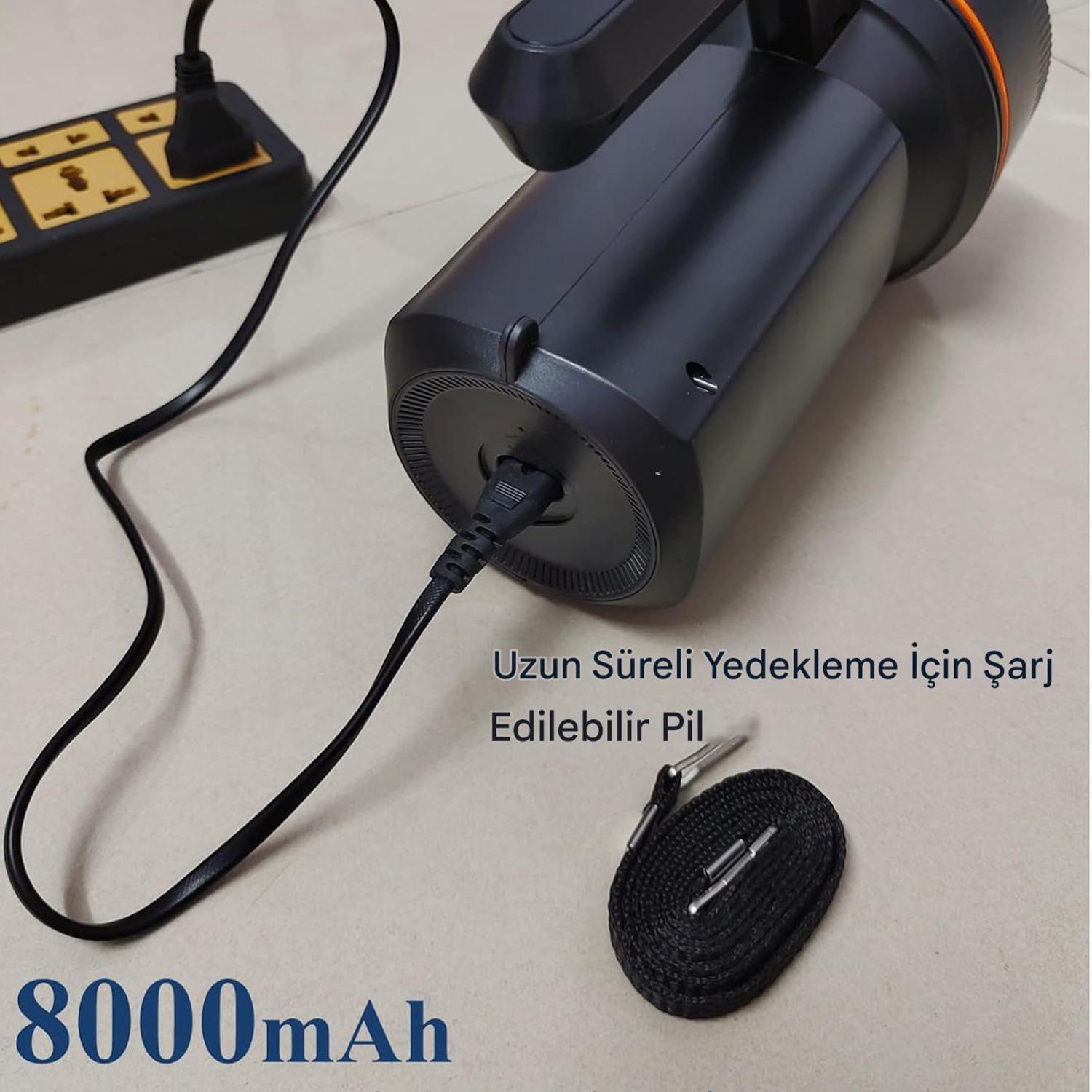 Şarjlı El Feneri 30W Su Geçirmez Taşınabilir Şarj Edilir Led Fener Kamp Av ve Acil Durum Gece Feneri
