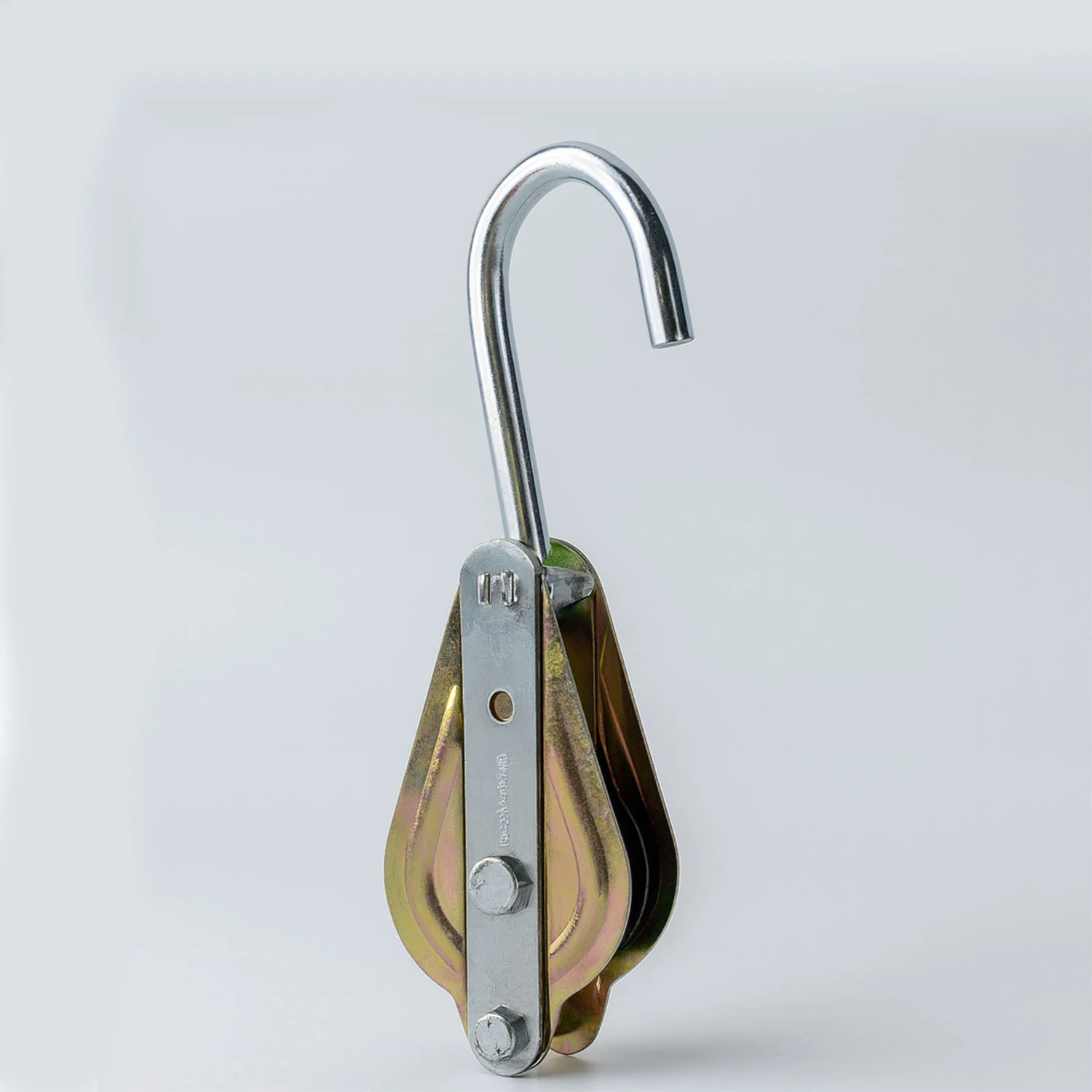 Metal İnşaat Makarası 75 mm Halat Kasnağı Vinç Taşıyıcı Aparat Dayanıklı Şantiye Tipi Kullanımı