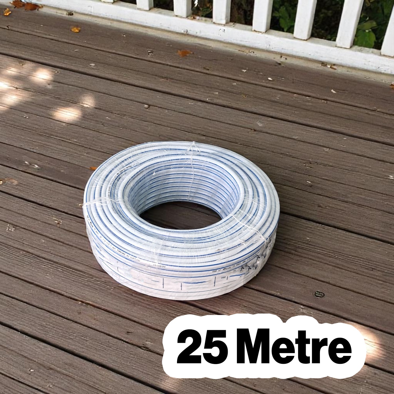 Bahçe Hortumu 3 Katlı Sağlam 25 Metre Çeşme Su Sulama Hortum Araç Araba Yıkama 12.5 mm 1/2"