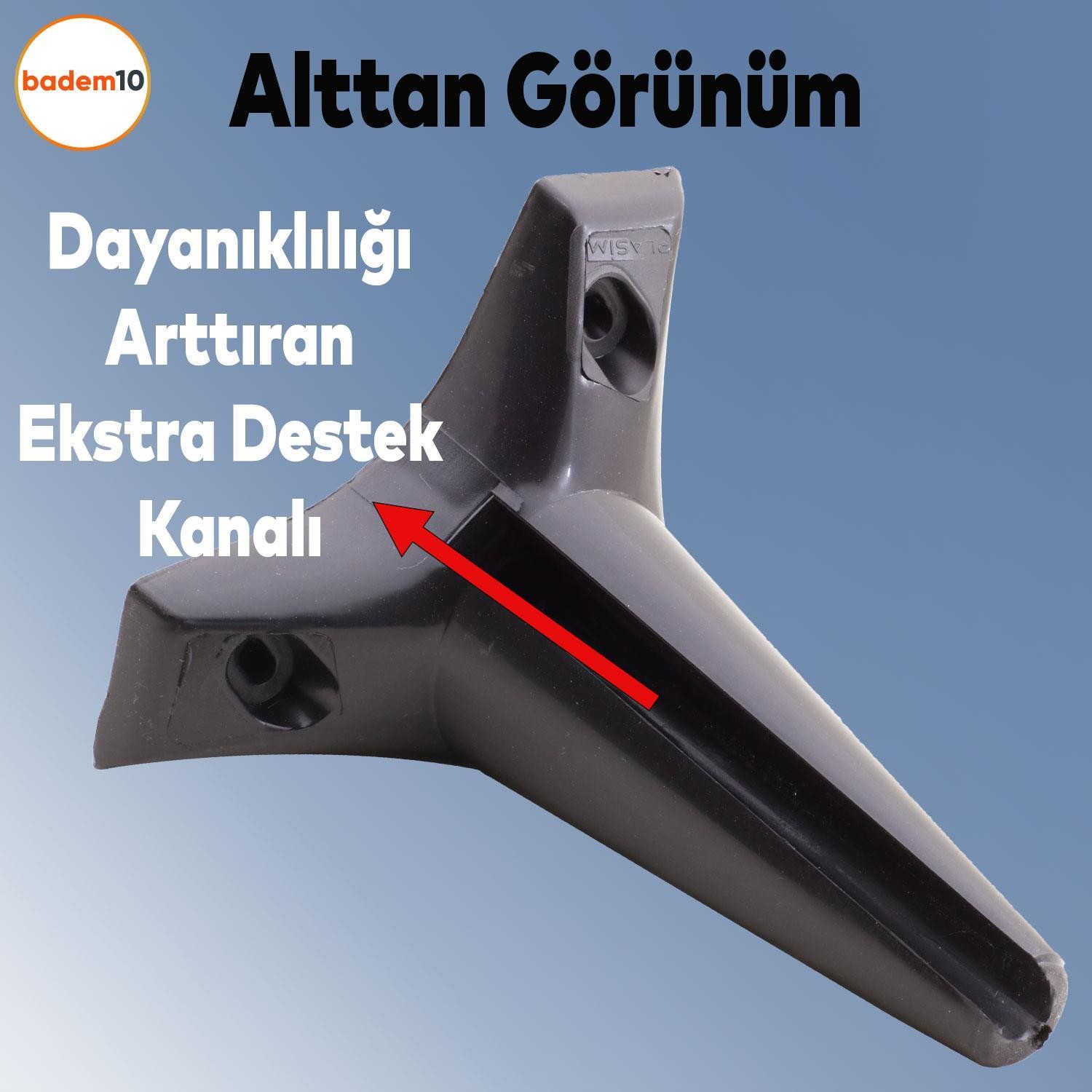 Aspen Lüks Mobilya Kanepe Koltuk Sehpa Tv Ünitesi Ayağı Ayakları 15 Cm Siyah Baza Ayak (4 ADET)
