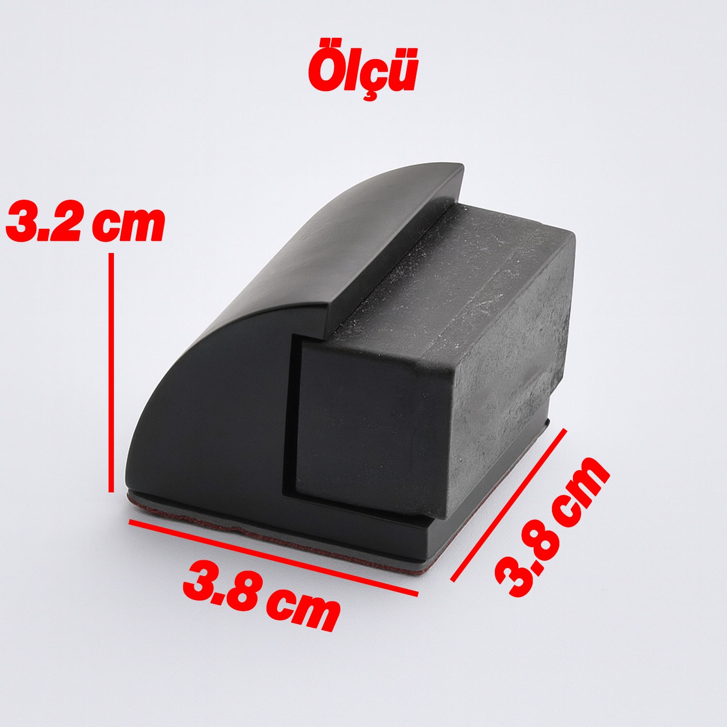 Metal Kapı Stoperi 3’lü Set Siyah Oval Model Güçlü Yapışkanlı Kauçuk Kapı Tamponu Durdurucu Koruyucu