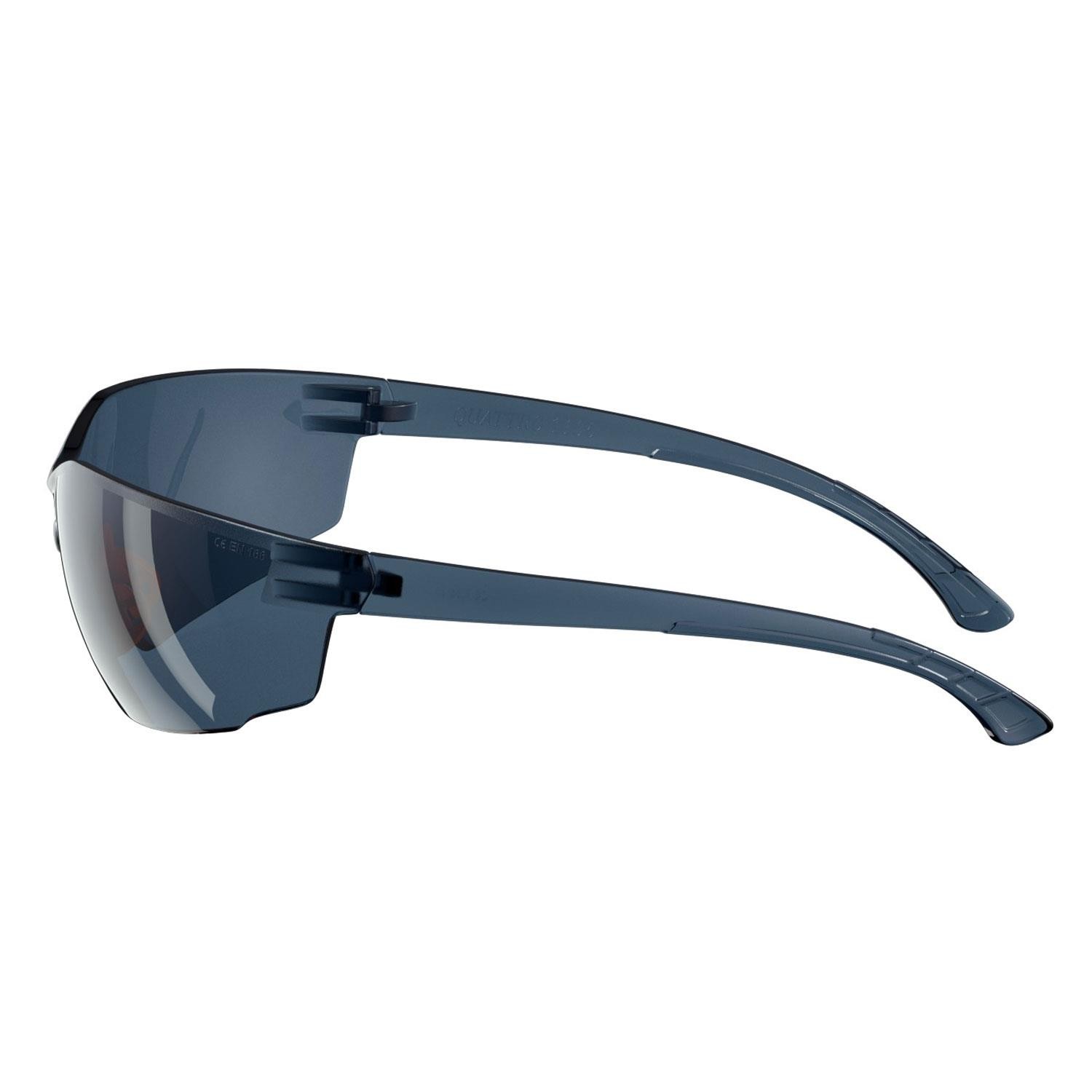 İş Güvenlik Gözlüğü UV Koruyucu Silikonlu Gözlük S1100 Füme
