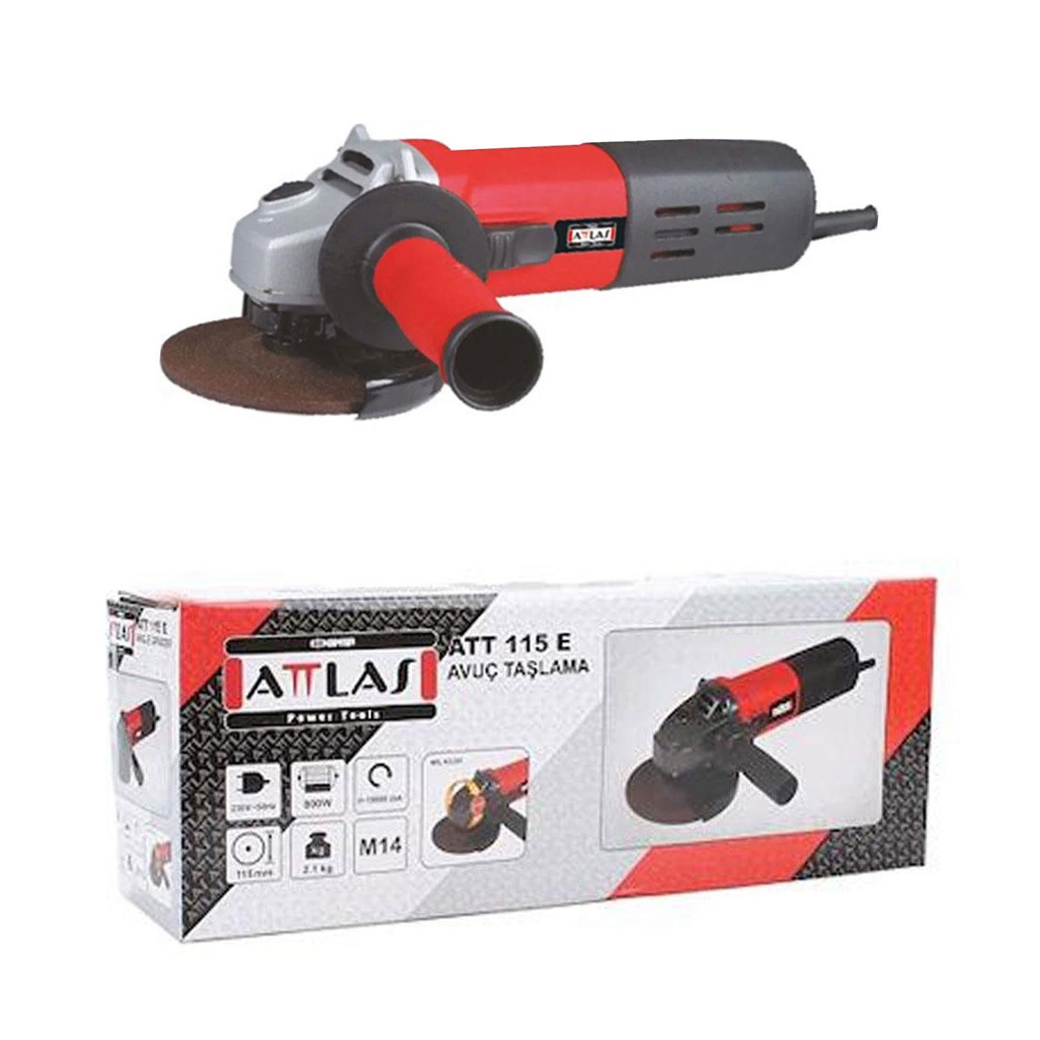 Attlas ATT 115 E 800 W 115 mm Avuç Taslama Makinesi Spiral Makinası