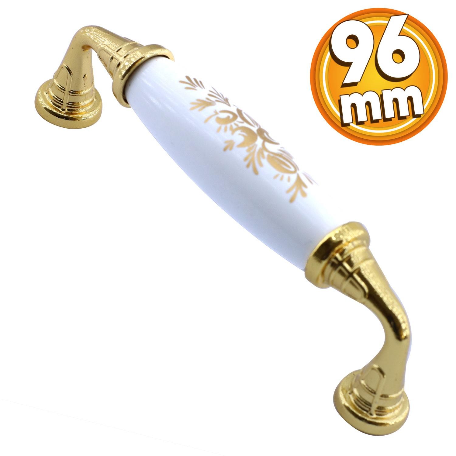 Sude Çekmece Mutfak Dolap Kapak Kulpu Kulbu 96 mm Polimer Gold Altın Kulp