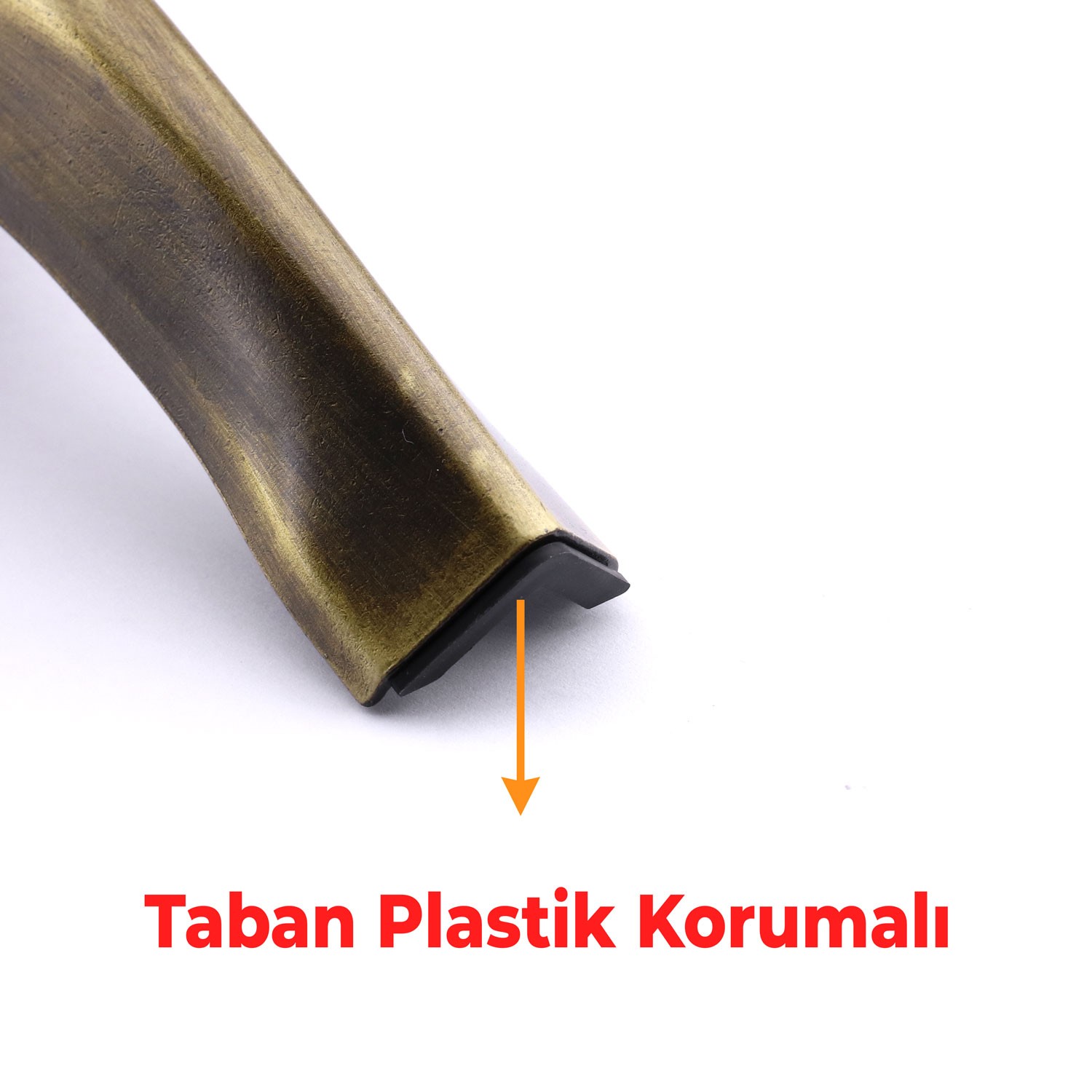 Kesit 14 cm Eskitme Antik Sarı Metal Mobilya Ayağı Ayakları Ünite Baza Koltuk Kanepe Sehpa Masa
