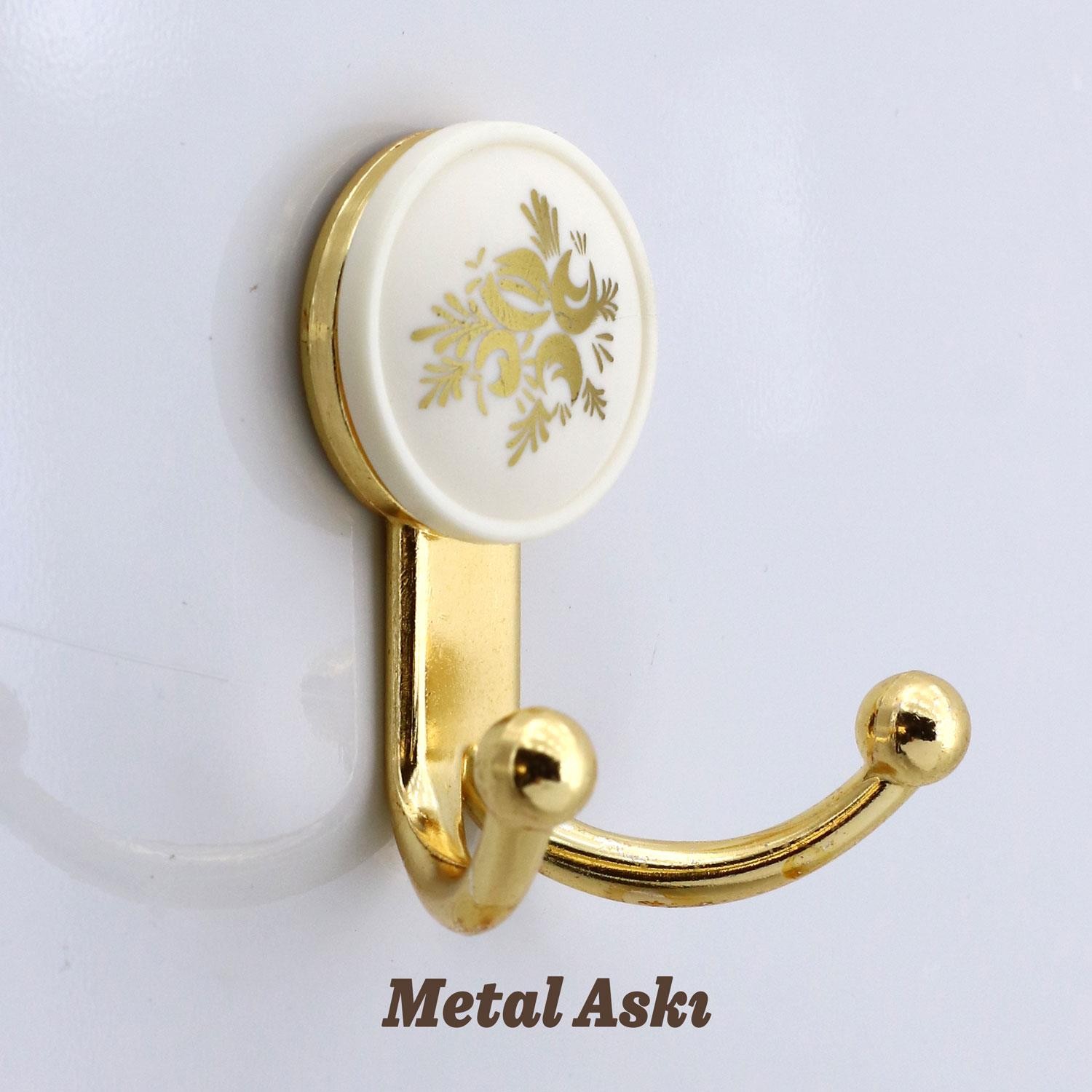 Misket Askı Gold Dolap Askılık Askılığı Duvar Vestiyer Banyo Mutfak Elbise Kıyafet Askısı Altın