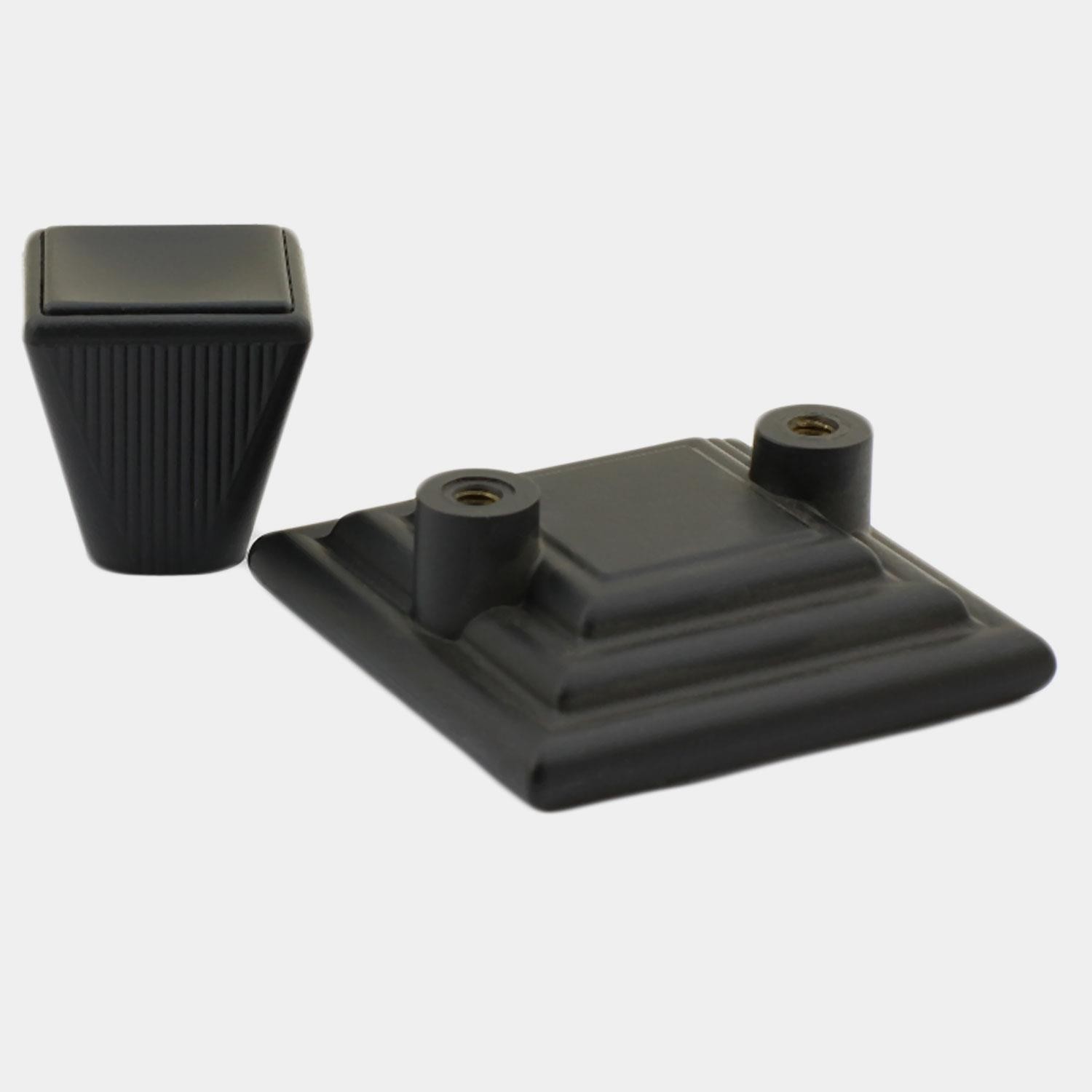 Prenses Kare Mobilya Çekmece Mutfak Dolap Dolabı Kulpu Kulbu 32 Mm Mat Siyah Sert Plastik Kulpları