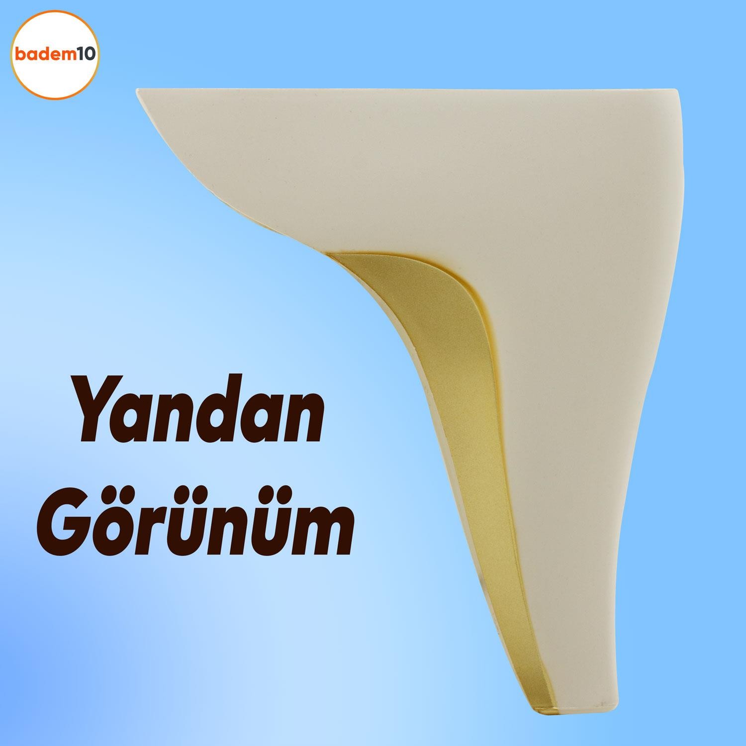 Endülüs Lüks Mobilya Kanepe Sehpa Tv Ünitesi Baza Koltuk Ayağı Krem Renk 15 Cm Ayakları
