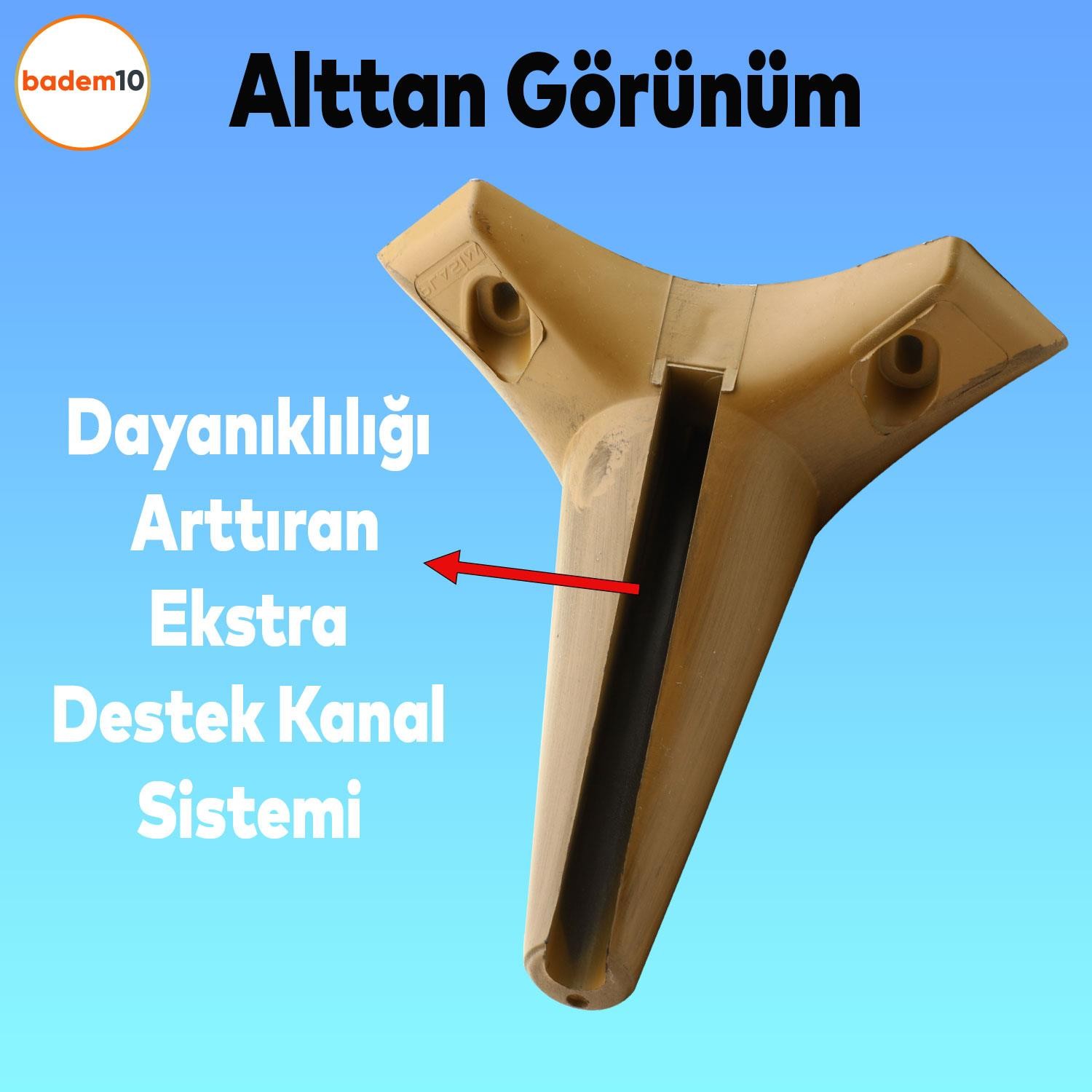 Aspen Lüks Mobilya Kanepe Koltuk Tv Ünitesi Baza Yükseltici Ayağı Ayakları 15 Cm Koyu Ceviz Ayak