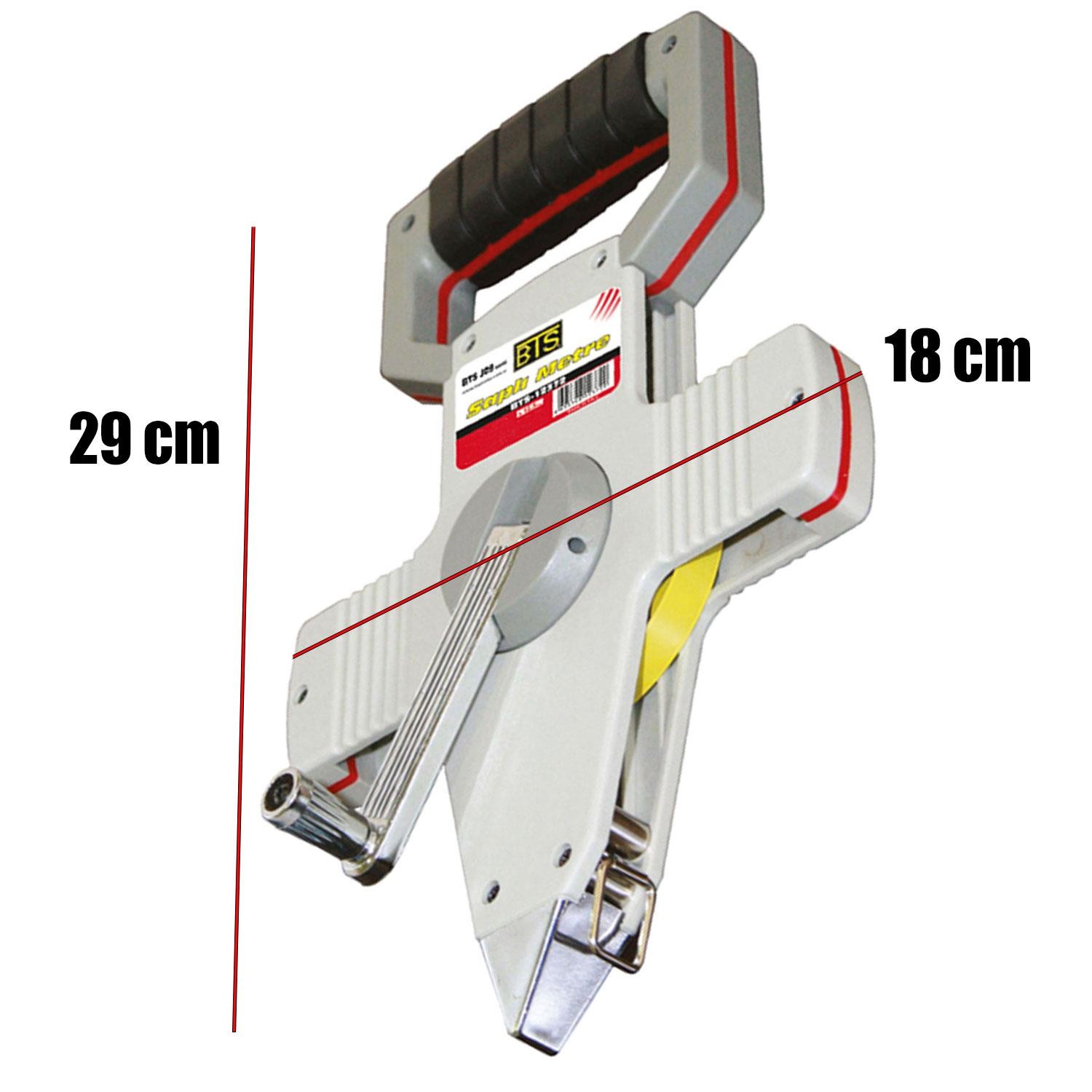 Bts Saplı Arazi Şerit Metre 50 Metre x 12.5 mm Çelik Metre (12375)