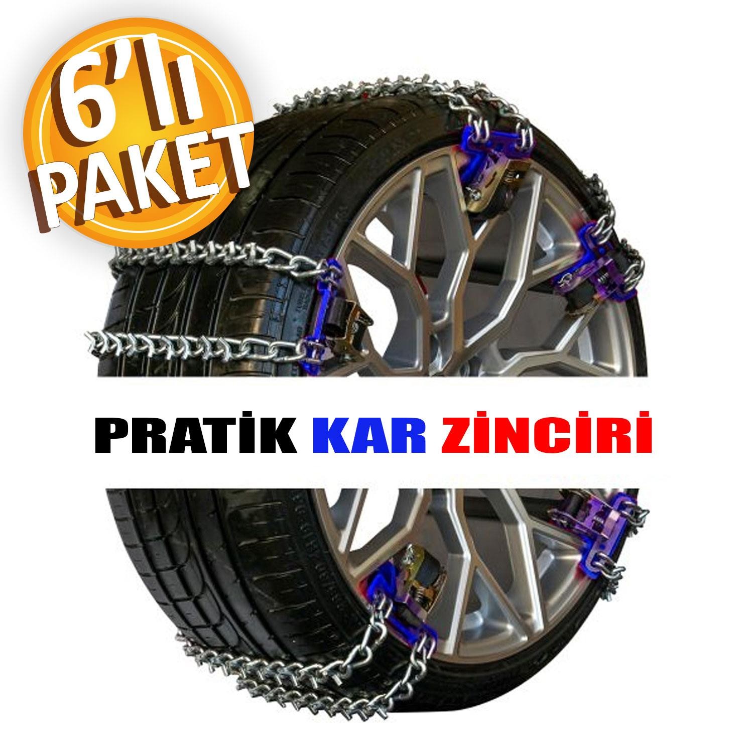 Storx Sermatik Pratik Kar Zinciri Takviyeli Patinaj Zincir Seti 205-225