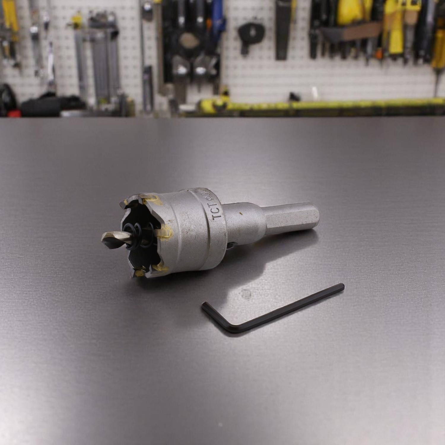 Tct Metal Delme Panç Ø 30 mm Delik Açma Metal Demir Testeresi Adaptörlü 1 Adet