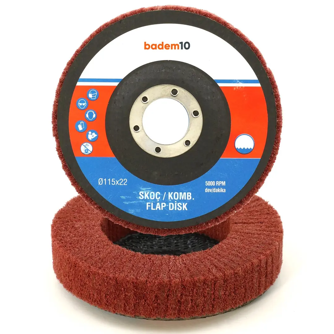 Zımpara Flap Disk Skoç Kombi Aşındırıcı 115 mm- Badem10