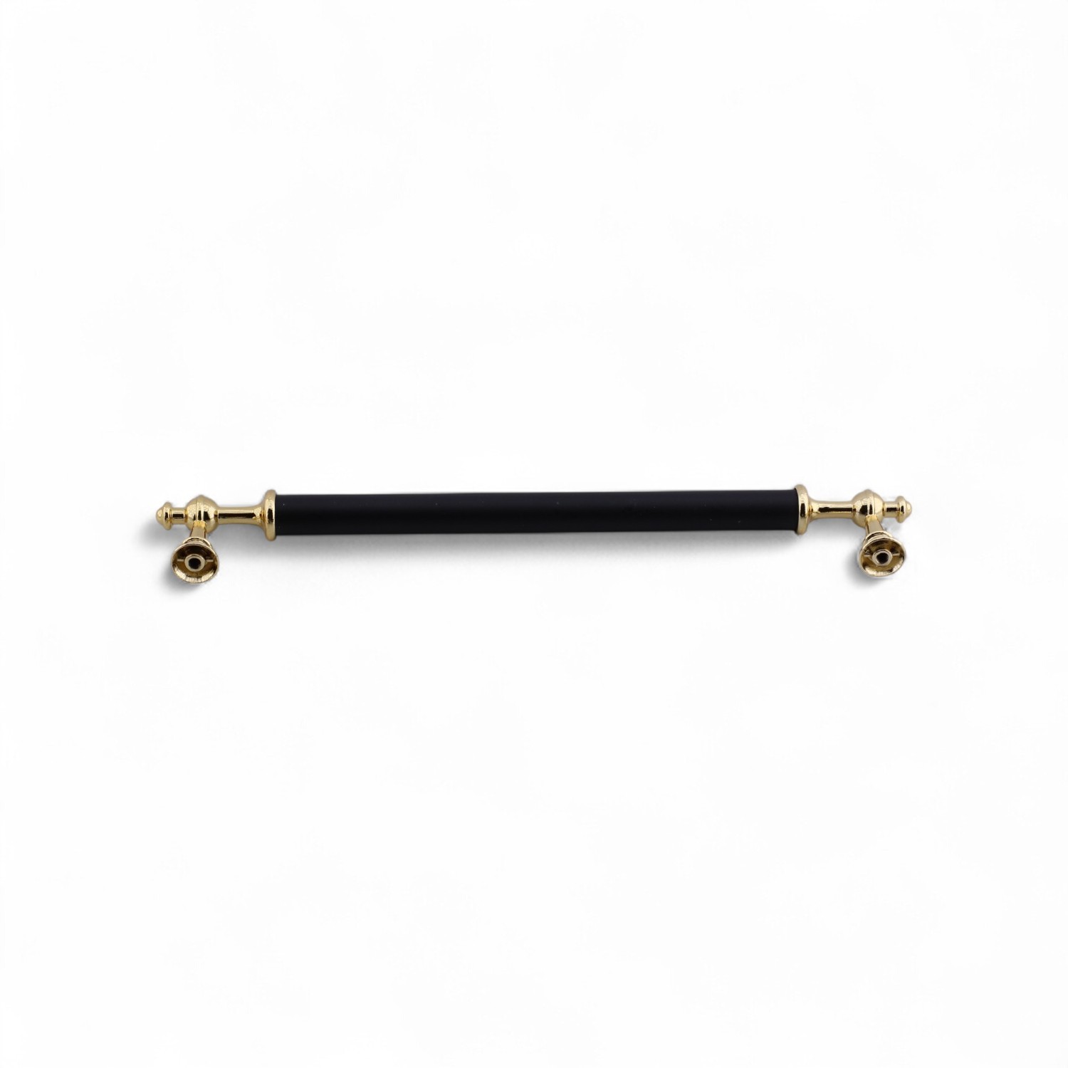 Melis (192 mm - 19.2 cm) Siyah Gold Metal Mobilya Mutfak Çekmece Dolap Dolabı Kulbu Kulpu Kulpları