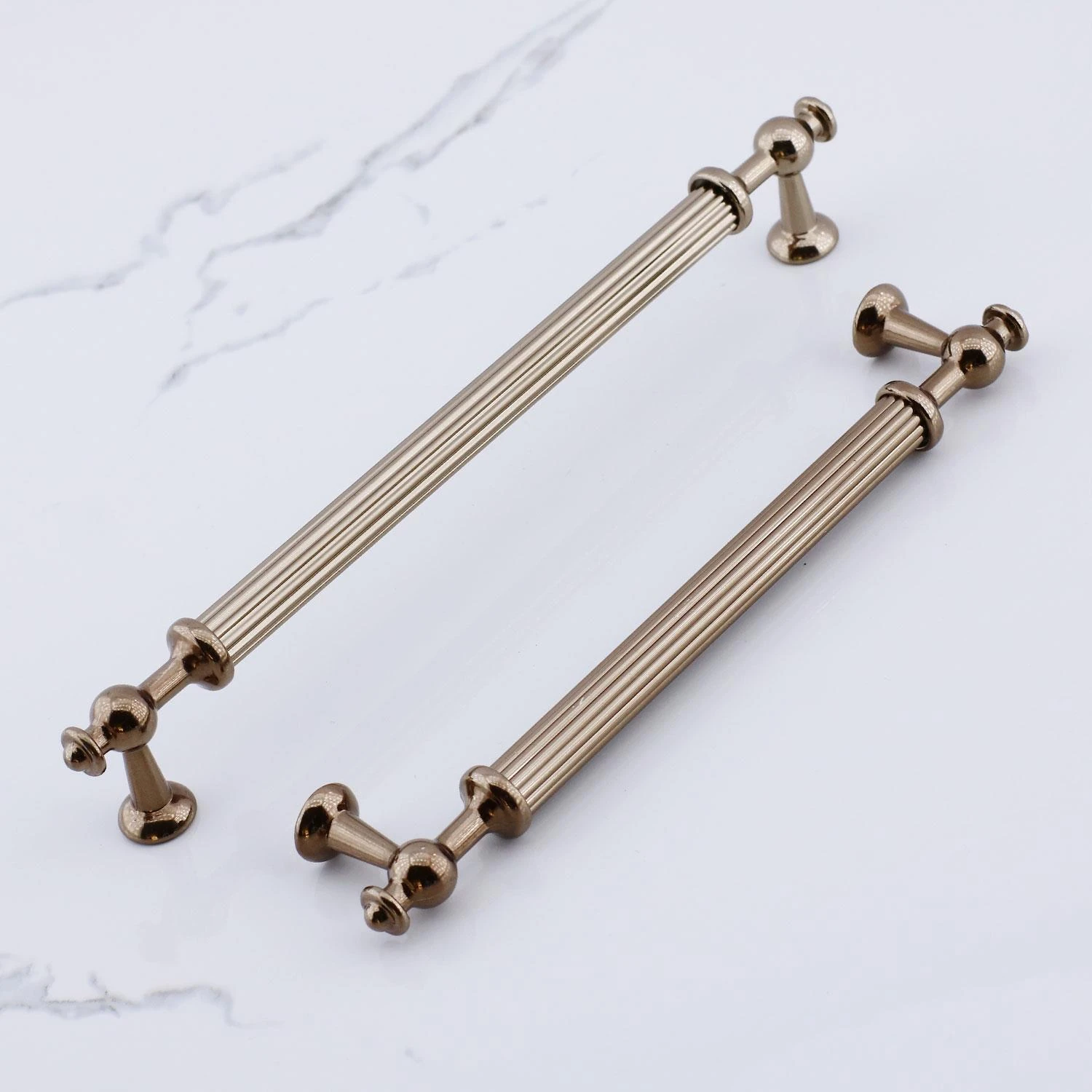 Nesil Çizgili 224 mm Bronz Metal Kulp Mobilya Çekmece Mutfak Dolabı Dolap Kulpları Kulpu Kulpları
