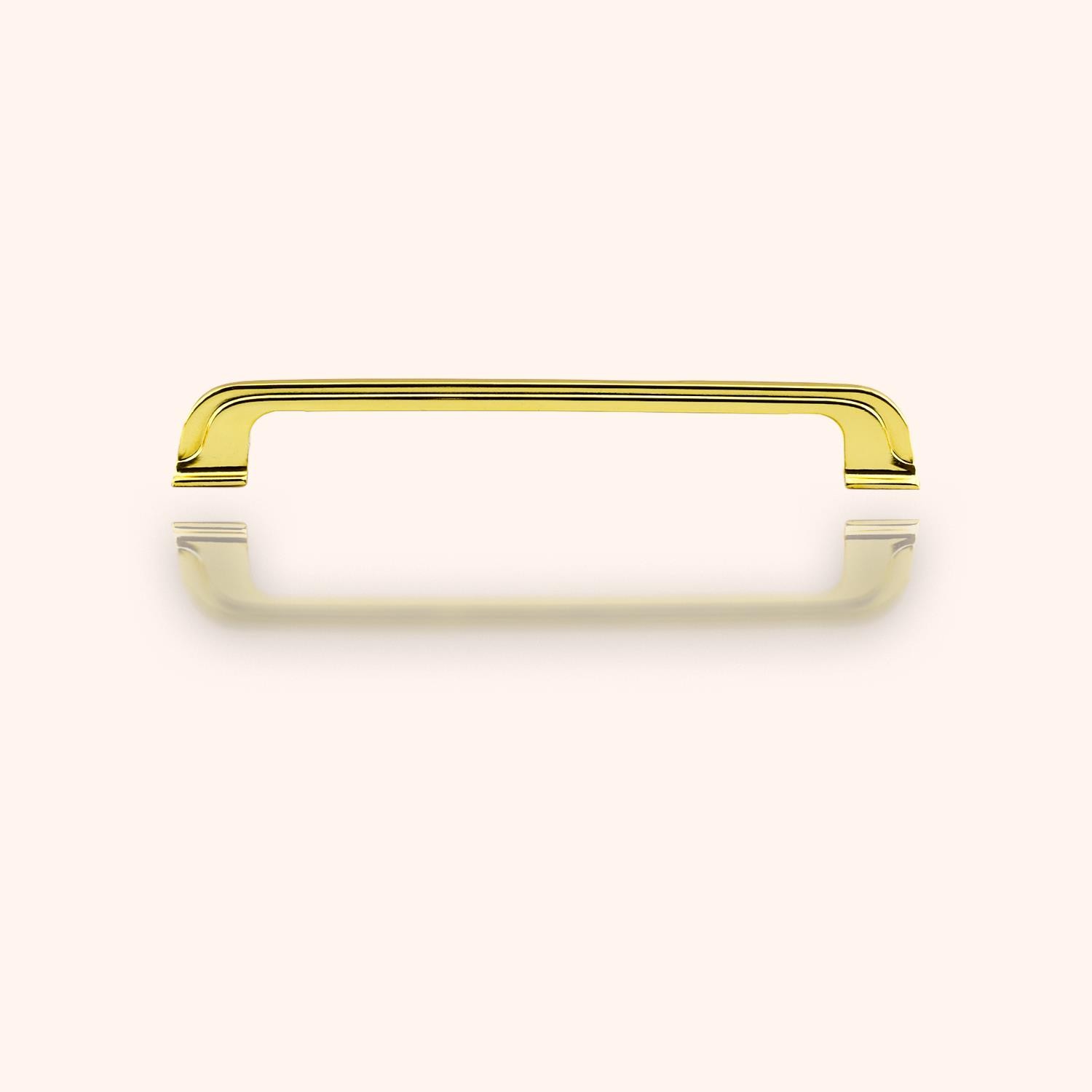 Alperen Mobilya Mutfak Dolabı Çekmece Dolap Kapak Kulpu Düz 160 mm Kulbu Gold Altın Metal Kulp