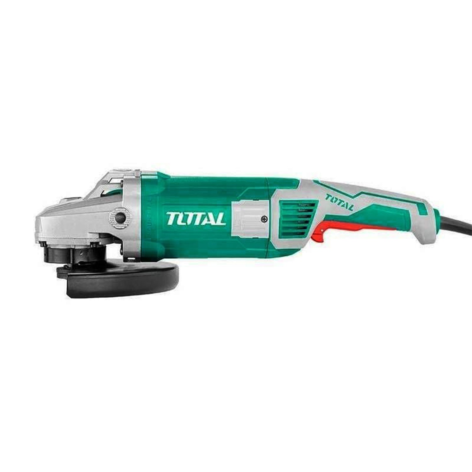 Total Elektrikli Büyük Avuç Taşlama Spiral Makinesi 2400 W 6400 rpm Kömürlü M14 Mil 230 mm Disk Çapı