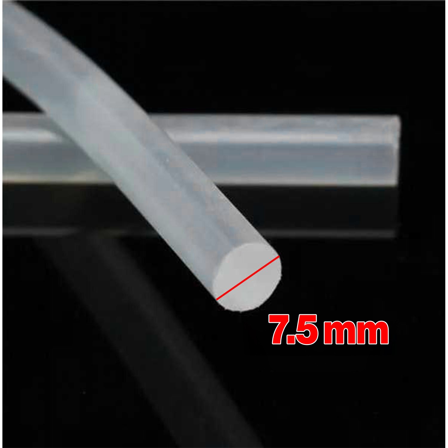 İnce Mum Silikon 7.5 mm Uzunluk 30 cm Çubuk Sıcak Silikon Hobi Eşya Maket Yapıştırma Slikon 10 ADET