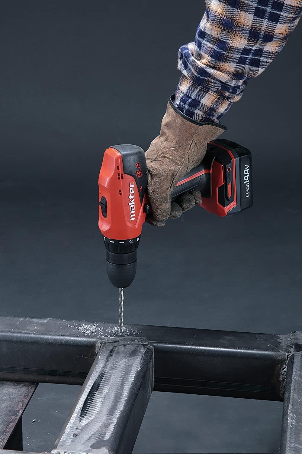 Maktec MT070E Çantalı Darbesiz Akülü Şarjlı Matkap 14,4V 1,5 Ah