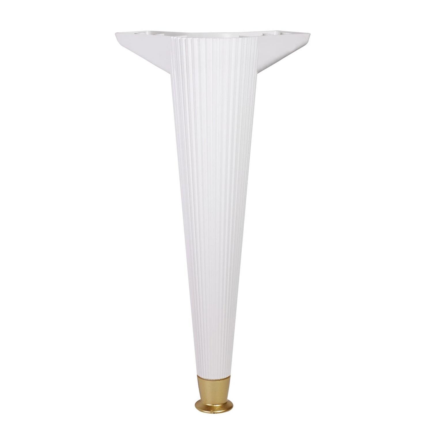 Nobel Nefes Masa Ayağı Plastik Beyaz Altın Ayak 40 Cm (4 ADET)