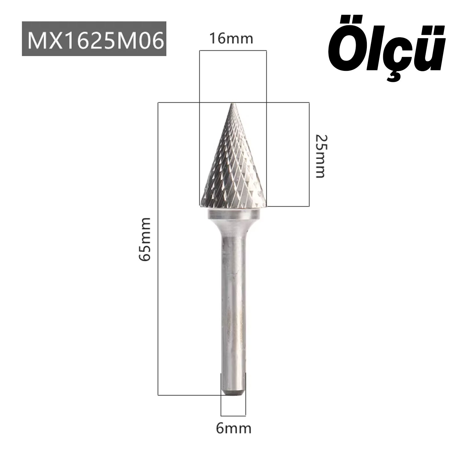 Freze Uç M Tipi Törpü Kalıpçı Metal Demir Ahşap Plastik Taş Oyma Makinesi Ucu Konik Matkap Uyumlu