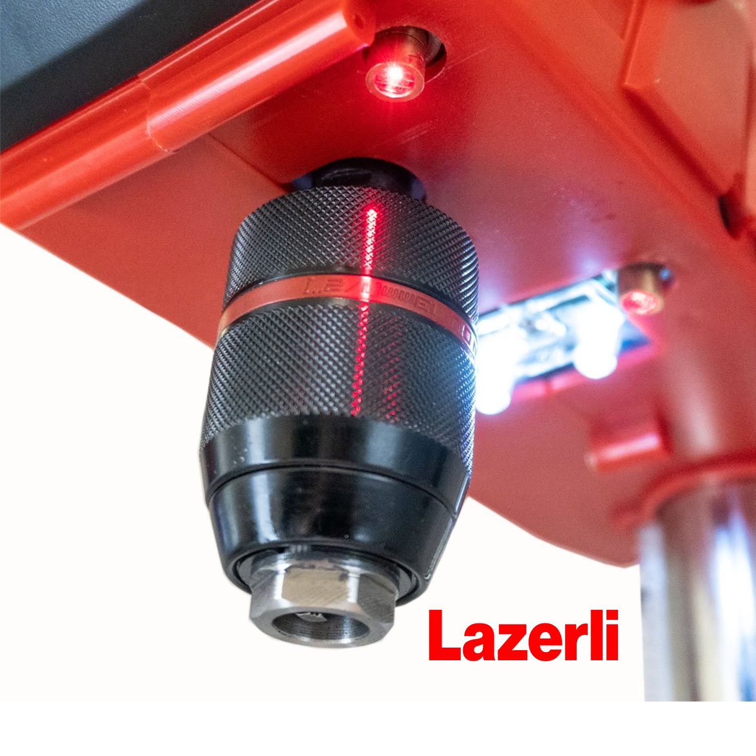 Elektrikli Tezgah Tipi Sütunlu Matkap Mandren 13 mm Dijital Ekran 720 W 2500 Rpm Lazerli Mengeneli 