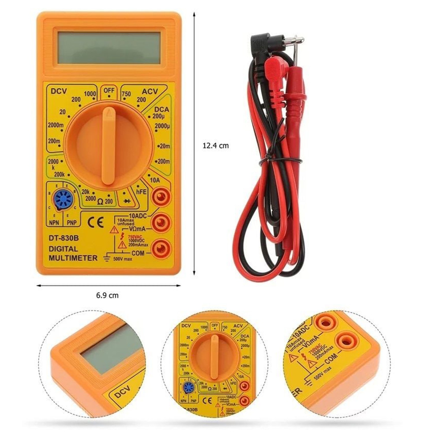 Dijital Multimeter Pens Amper Metre Dijital Pensampermetre Voltaj Dc Alternatif Akım Ölçme Ölçüm 