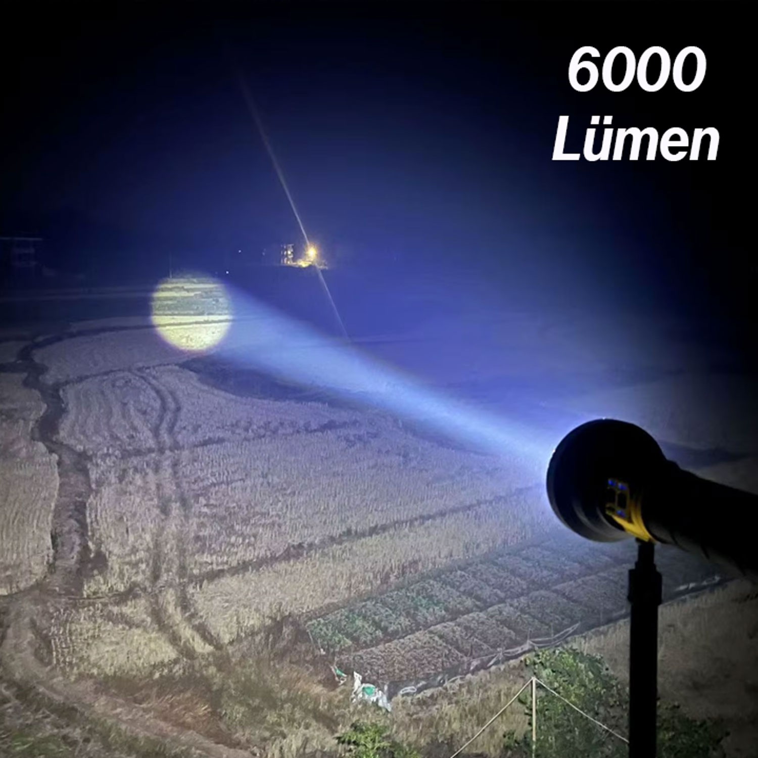 El Feneri 6000 Lümen Uzun Menzil 100W Şarjlı Powerbank Ledli Işık Kafa Lambası Su Geçirmez Kamp
