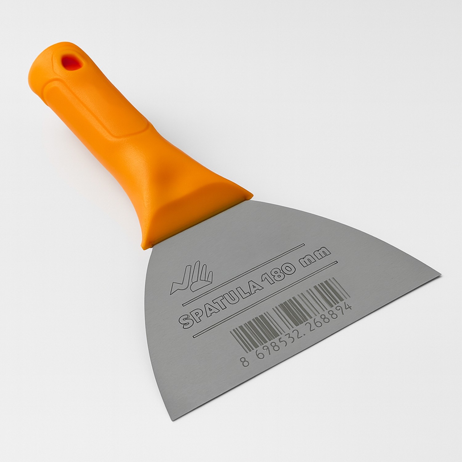 Saptak Spatula 180 mm 18 cm Dayanıklı Ergonomik El Aleti Ispatula Sıva Seramik Boya Sıva Harç Kazıma