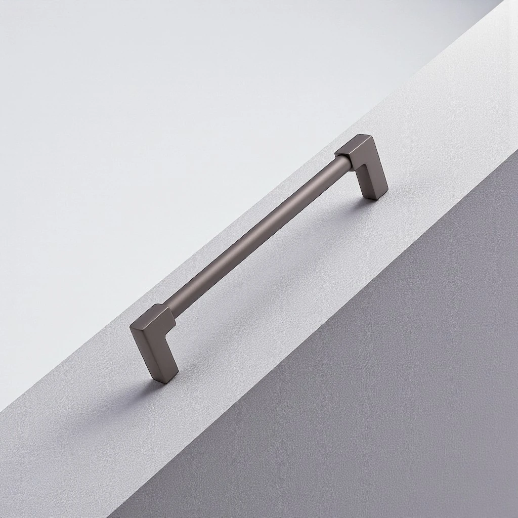 Nova 224 mm Metal Füme Mobilya Kulp Çekmece Dolap Kapak Kolu Kulpu Kulpları Modern Dayanıklı Tasarım