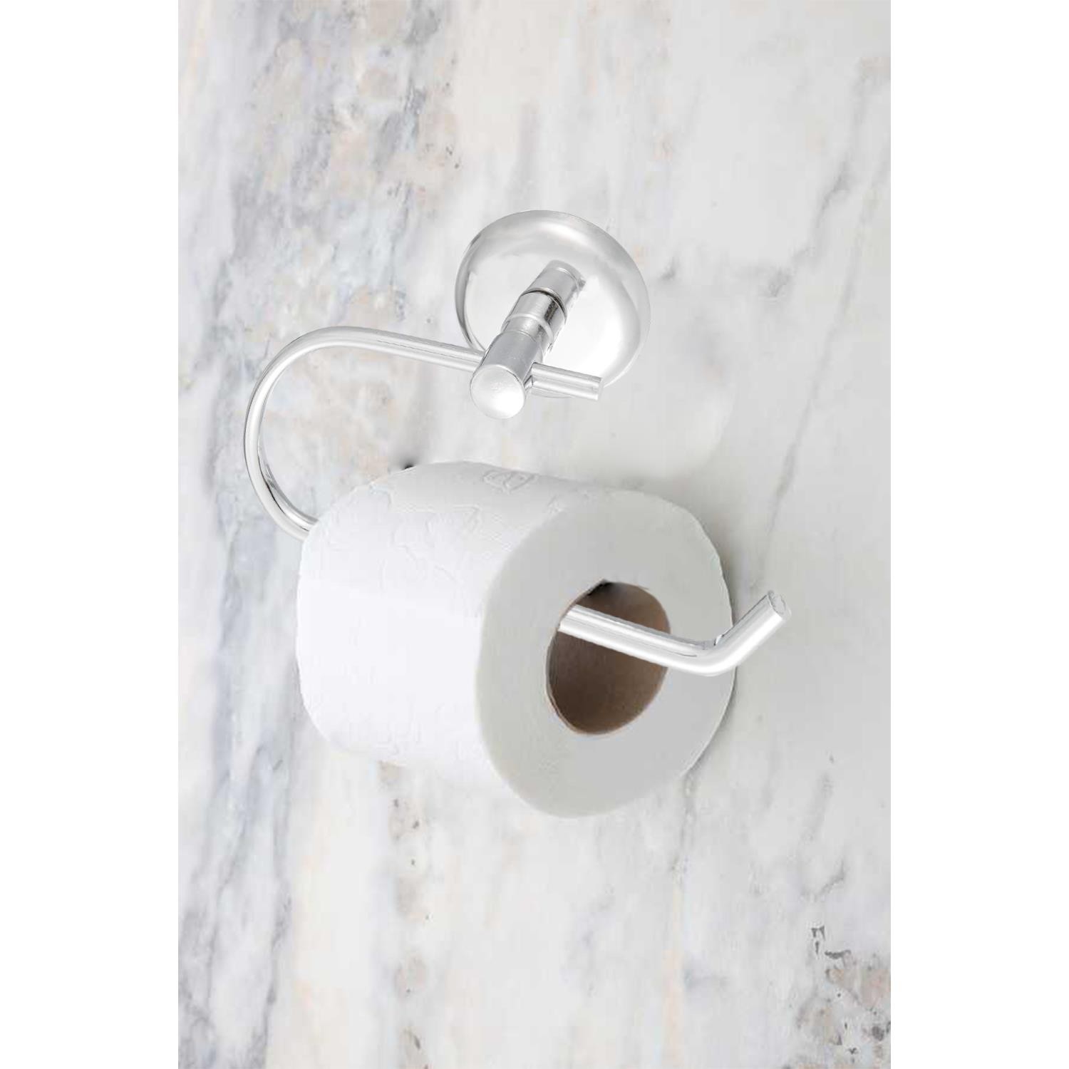 Tuvalet Kağıtlık Aparat Kapalı WC Kağıt Standı Bez Havluluk Paslanmaz Metal Sağlam Krom
