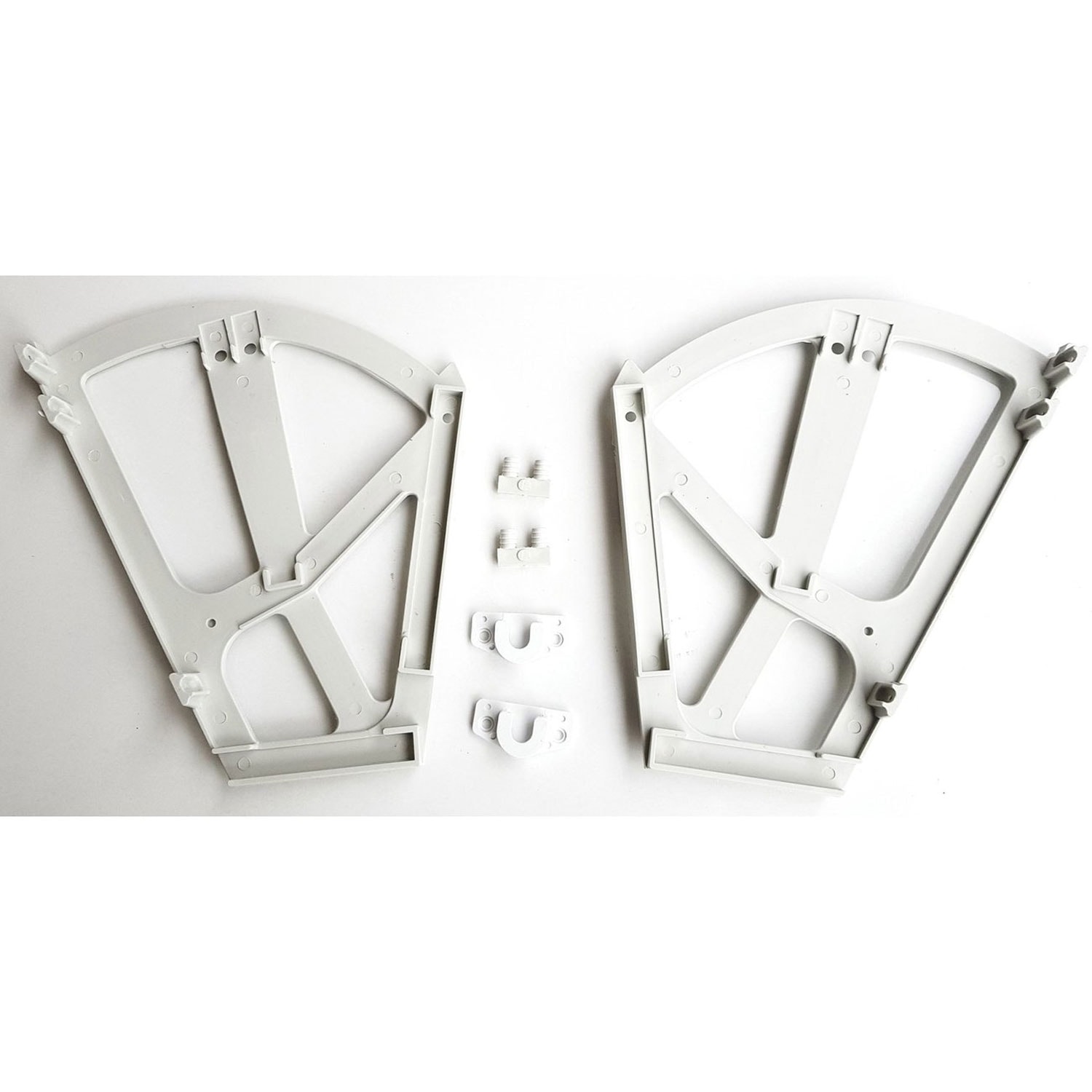 Açılır Kapanır Ayakkabılık Raf Bağlantı Aparatı Plastik 1 Takım Sağ Sol Farklı Bölmeli Gri Renk