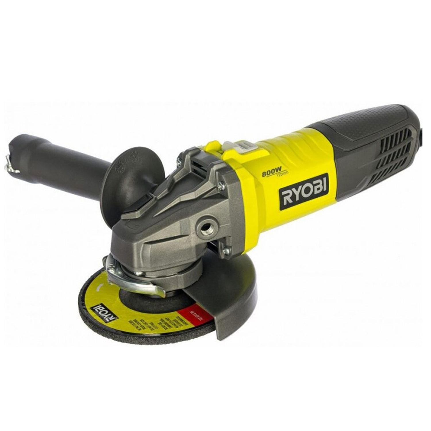 Ryobi RAG800 Avuç Taşlama Makinesi 125 mm 800 Watt 