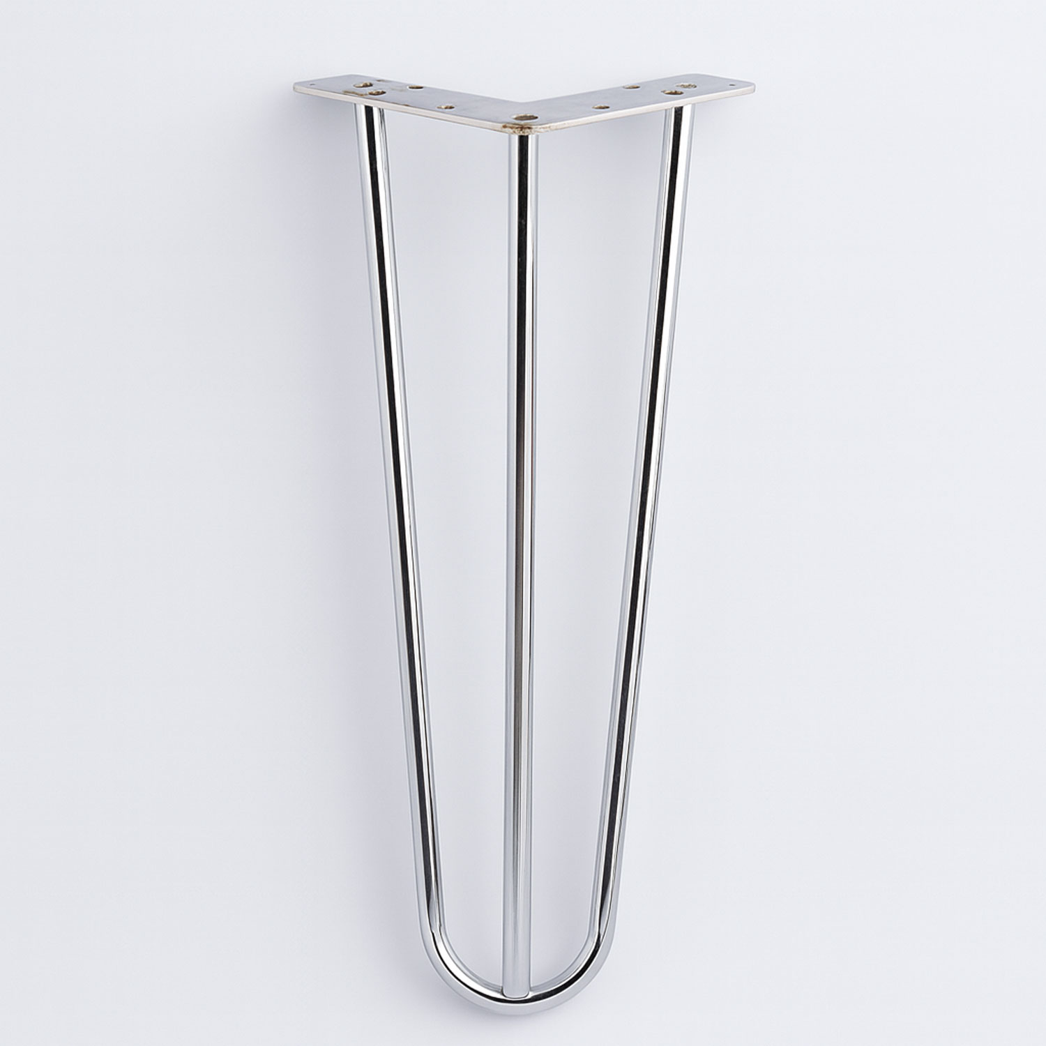 Martı Krom Gümüş Metal Sehpa Masa Ayağı 41 cm Tekli Dayanıklı Mobilya Destek Yükseltici Ayak Modeli