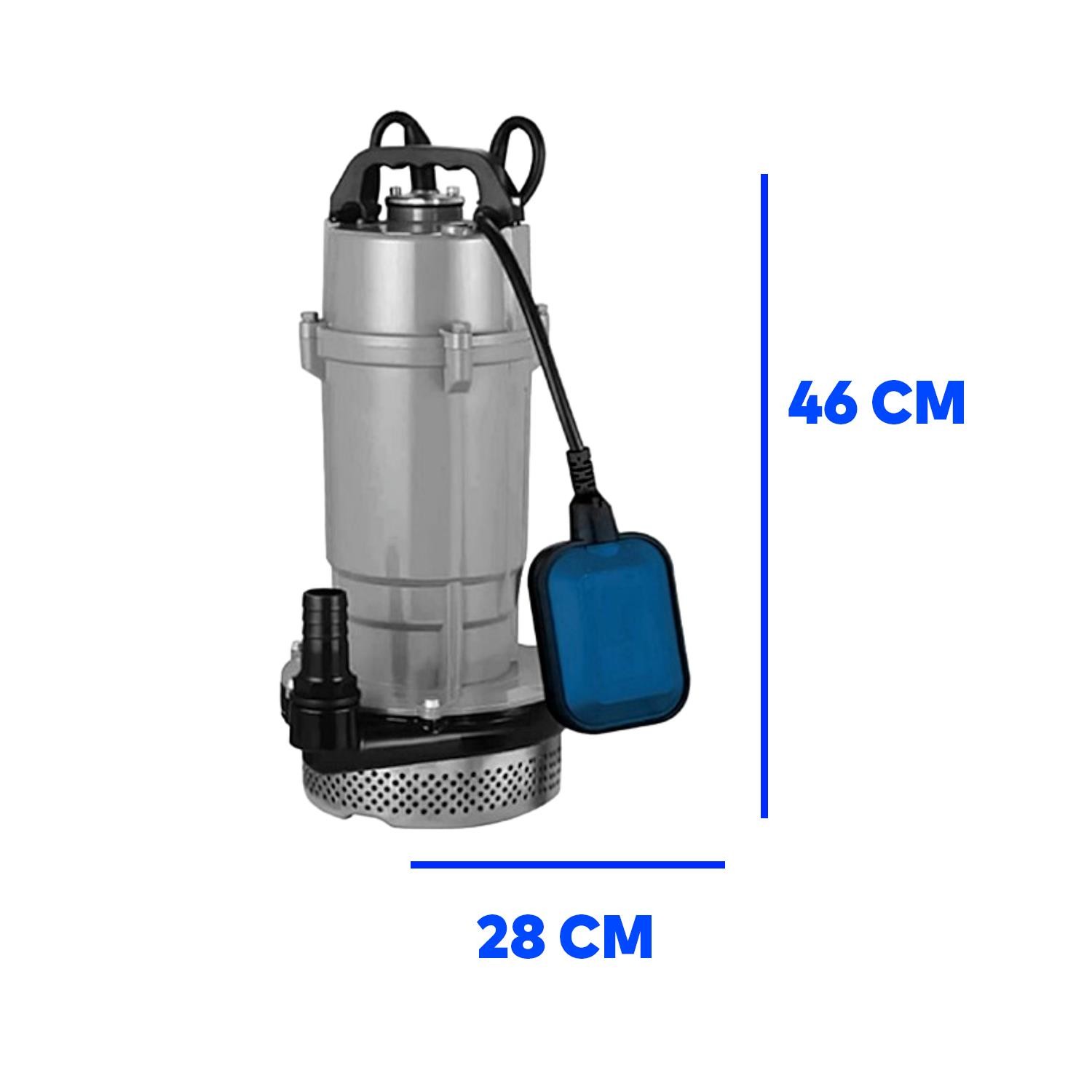 Alüminyum Gövdeli 2 Hp Dalgıç Tip Temiz Su Pompası Rainpump 1.5 Kw Trifaze Kuyu Drenaj Boşaltma