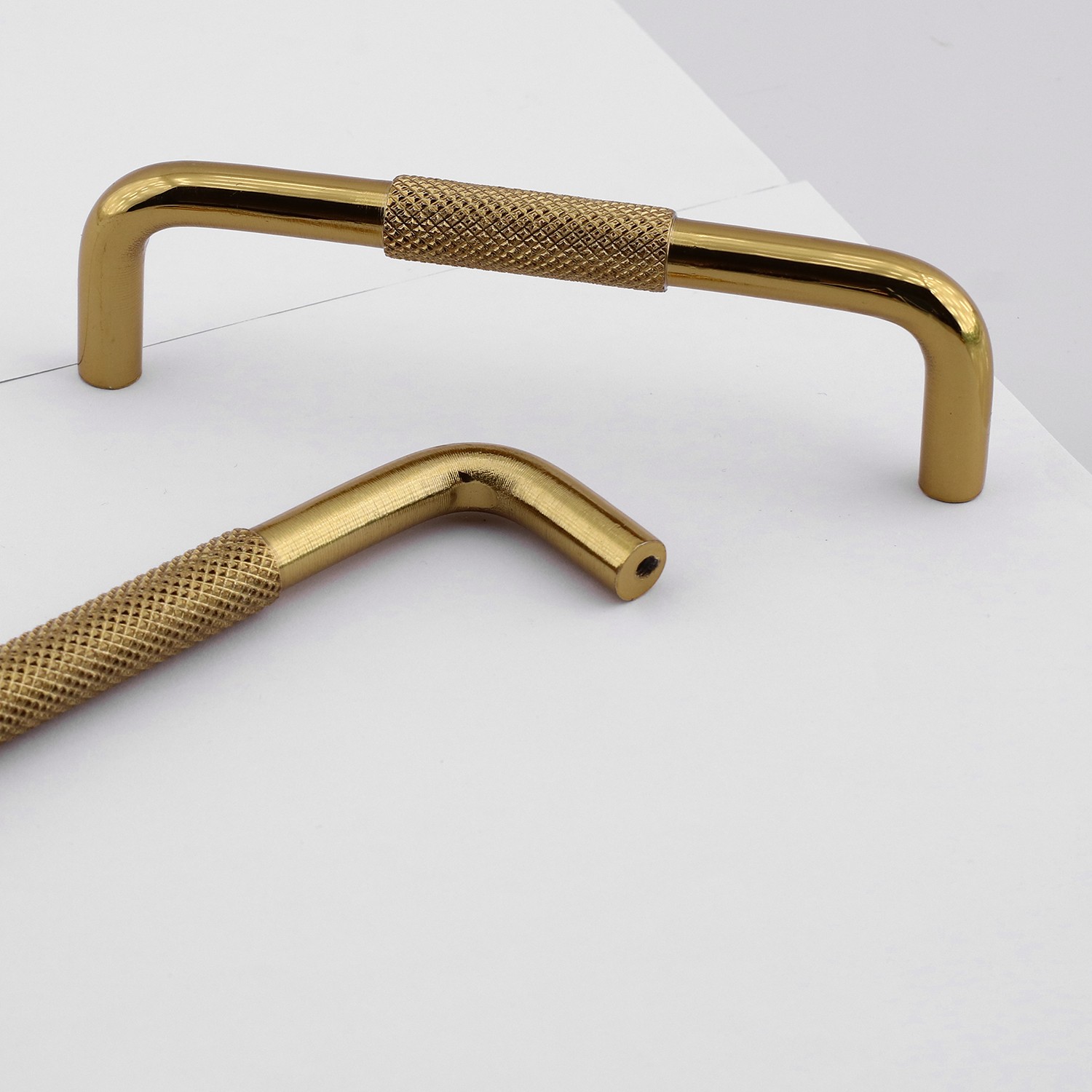 Tırtıklı Altın Gold Metal Kulp 128 mm 12.8 cm Mobilya Çekmece Dolap Dolabı Modern Kapak Kulpları