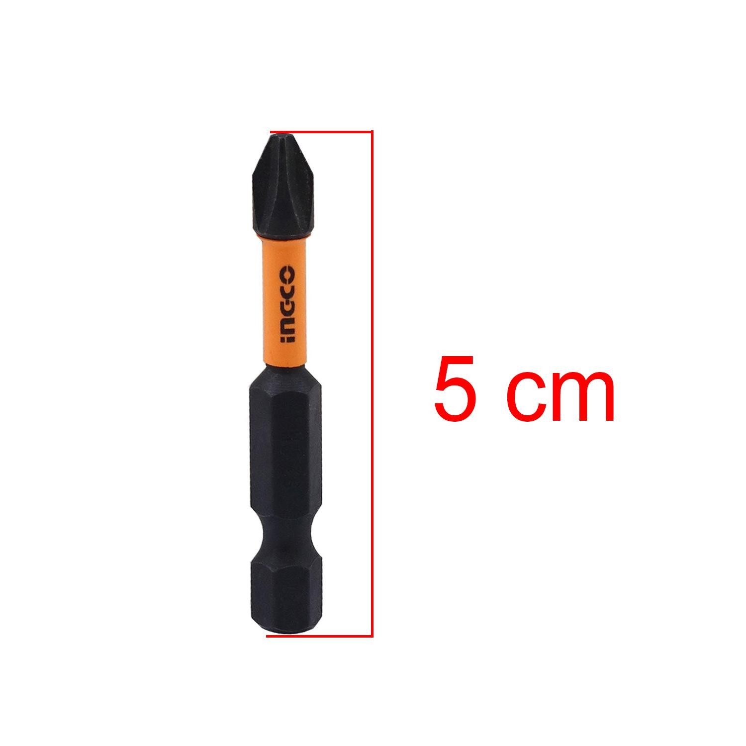 5 Adet Mıknatıslı Matkap Bits Uç Ph2 50 mm Vida Sökme 5 cm Yıldız Matkap Vidalama Ucu S2 Çeliği