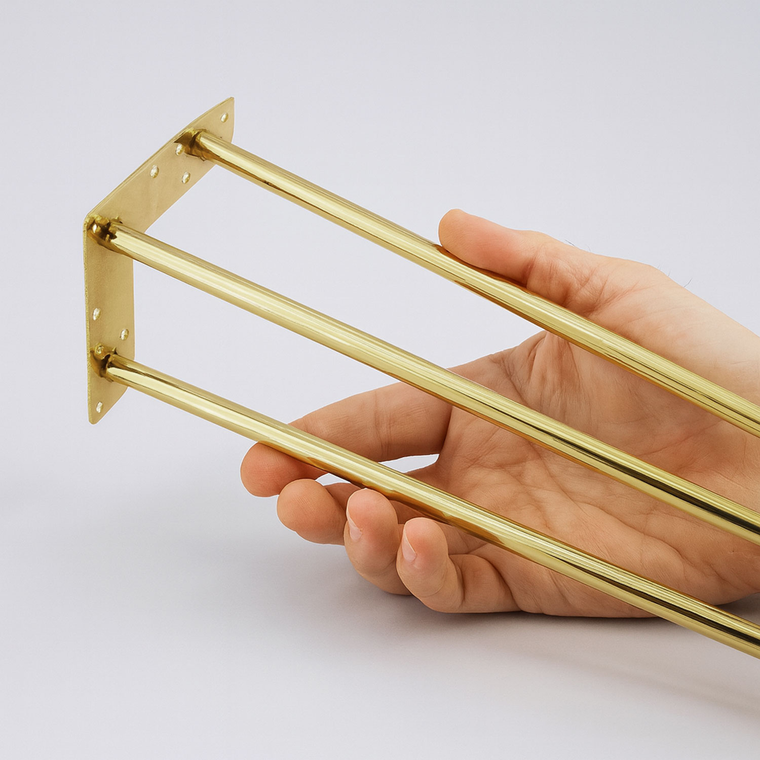 Martı 71 cm Gold Altın 4'lü Set Metal Masa ve Sehpa Ayağı Dayanıklı Mobilya Yükseltici Destek Modeli